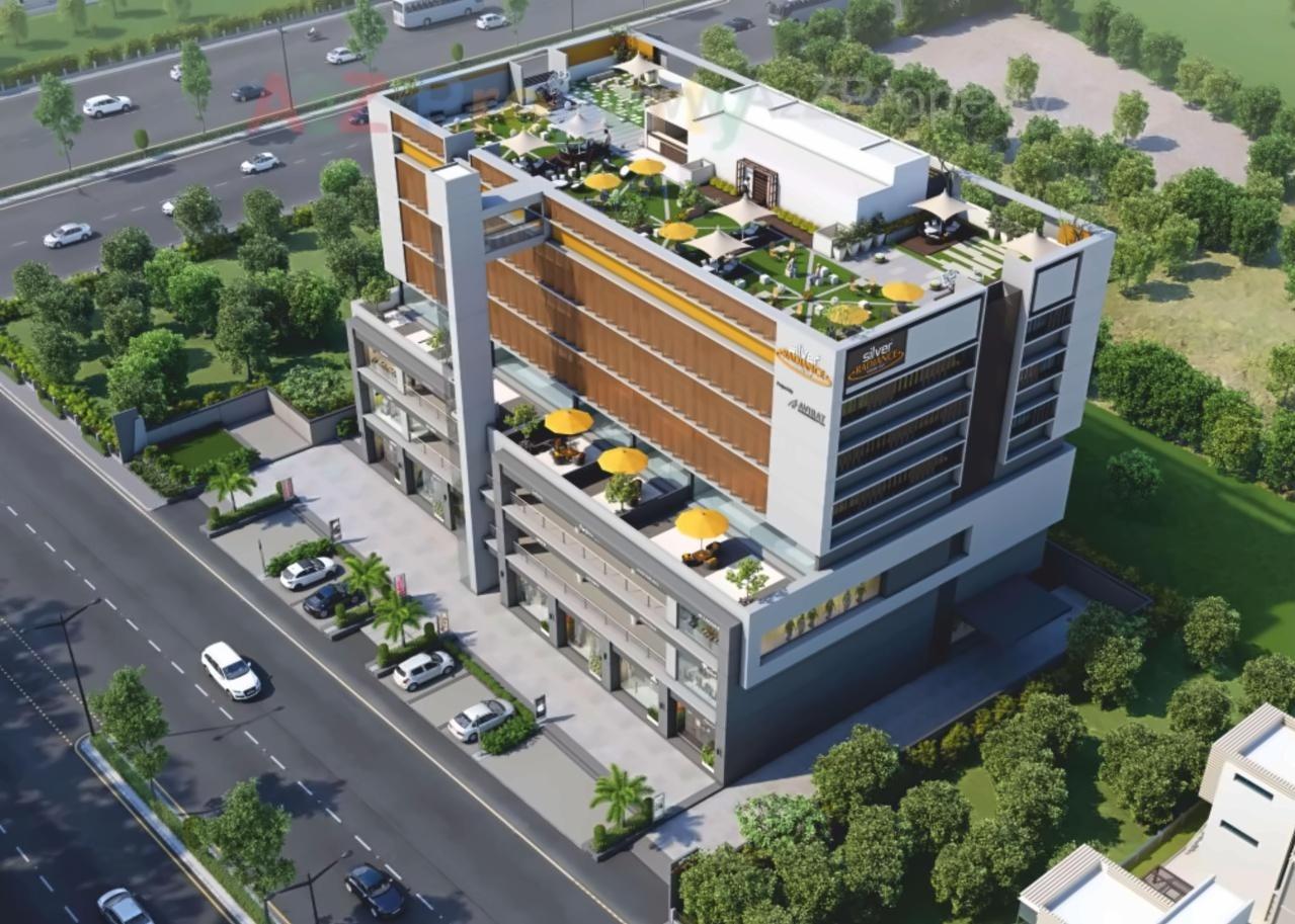 3D Elevation of real estate project Silver Radiance located at City, Ahmedabad, Gujarat