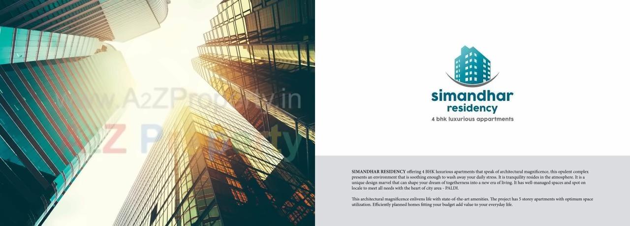  of real estate project Simandhar Residency located at Paldi, Ahmedabad, Gujarat