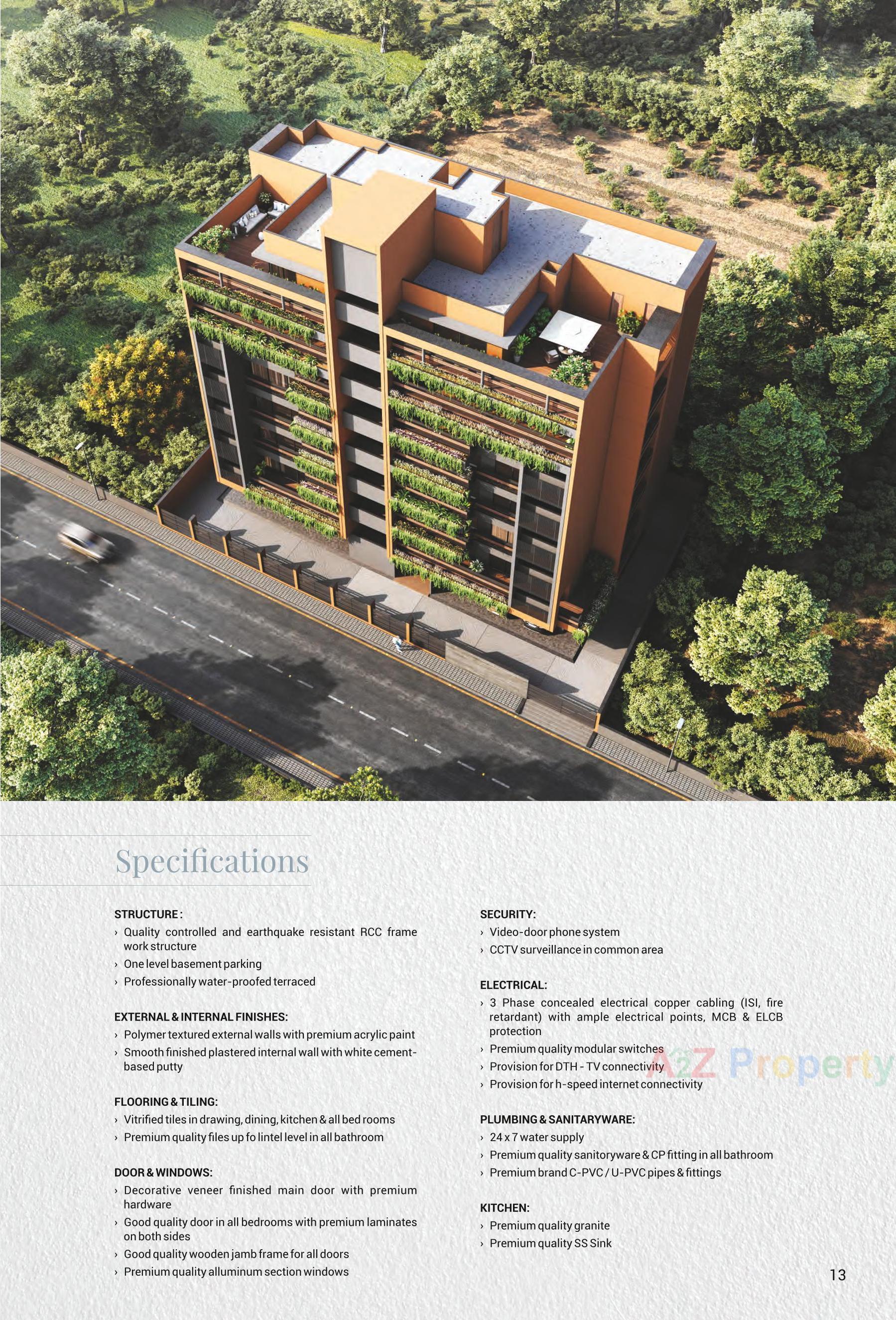 3D Elevation of real estate project Sindur Sattva located at Wadaj, Ahmedabad, Gujarat