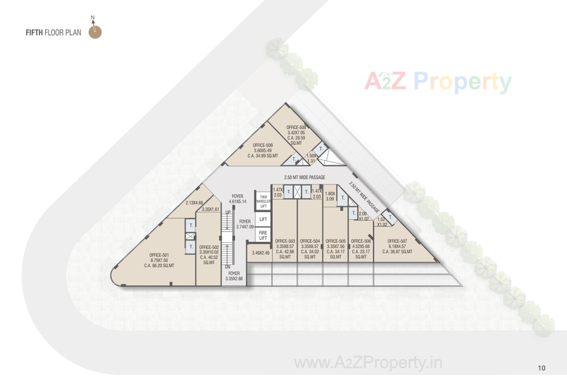 Layout of real estate project Sindur Spectrum located at Wadaj, Ahmedabad, Gujarat