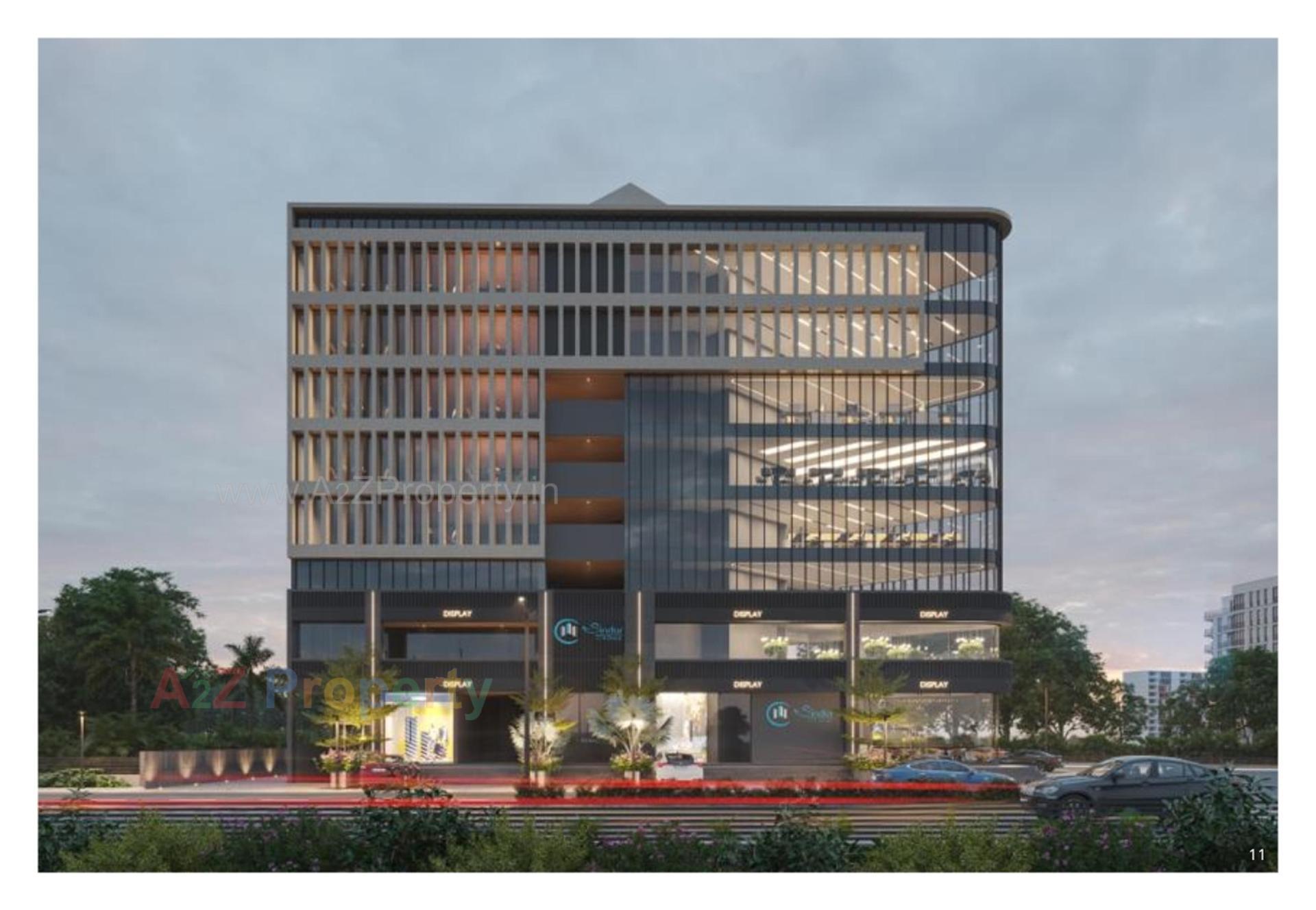 3D Elevation of real estate project Sindur Spectrum located at Wadaj, Ahmedabad, Gujarat