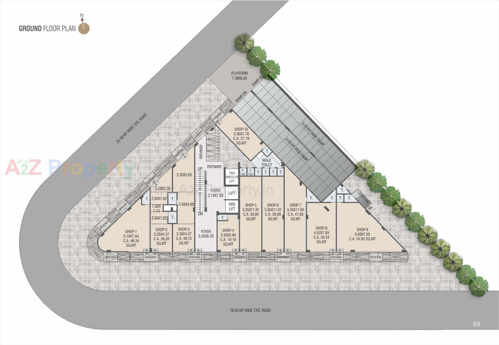 Layout of real estate project Sindur Spectrum located at Wadaj, Ahmedabad, Gujarat