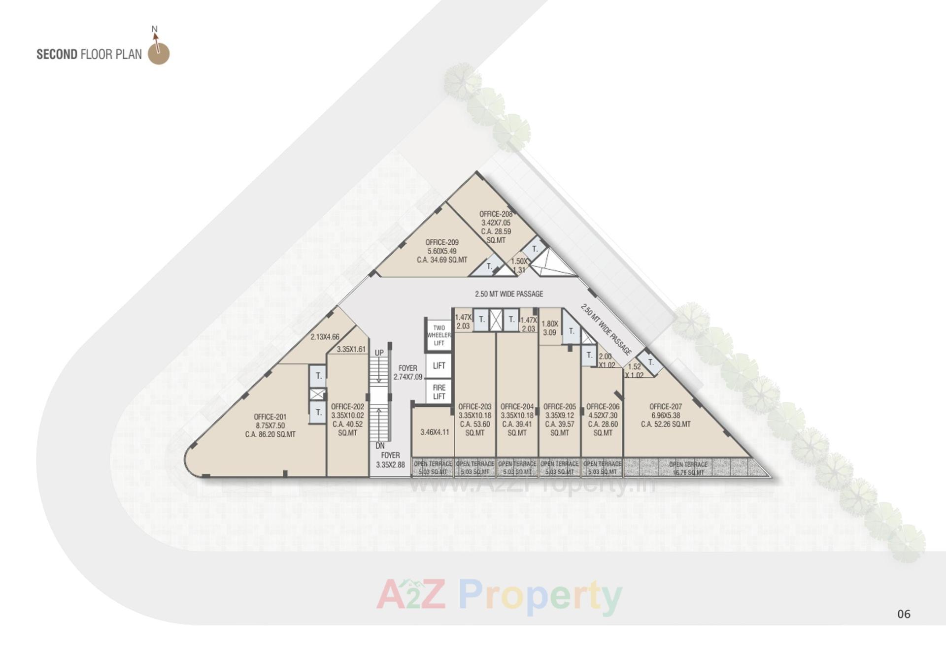 Layout of real estate project Sindur Spectrum located at Wadaj, Ahmedabad, Gujarat