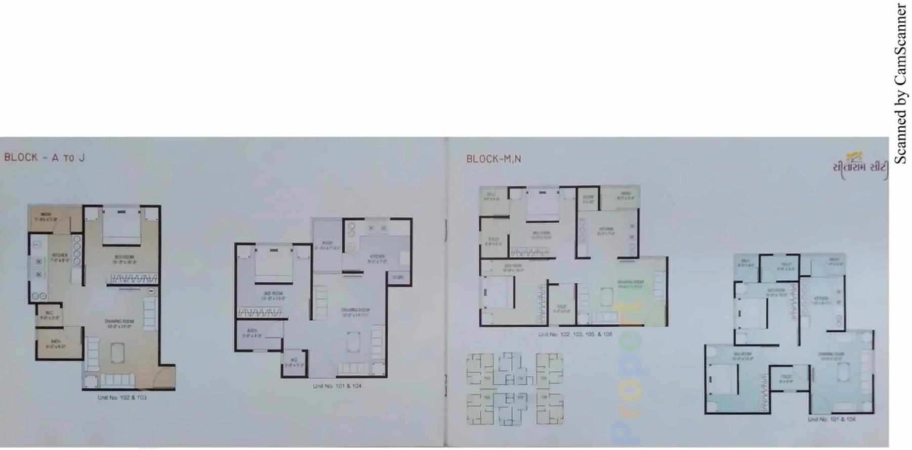 Layout of real estate project Sitaram City located at Vastral, Ahmedabad, Gujarat