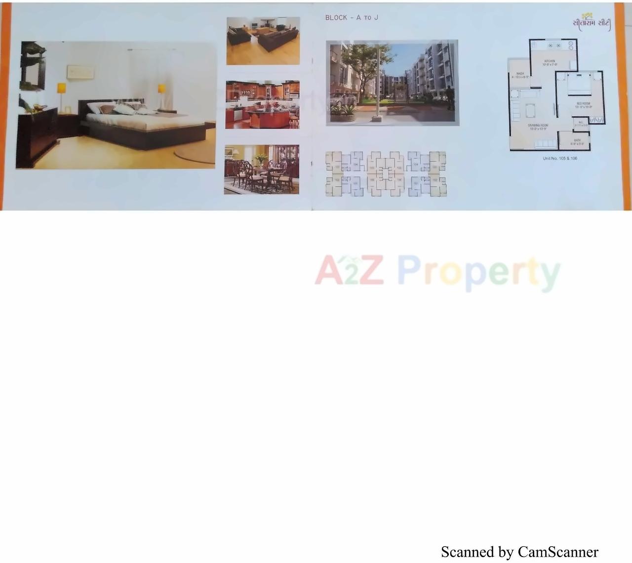 Layout of real estate project Sitaram City located at Vastral, Ahmedabad, Gujarat