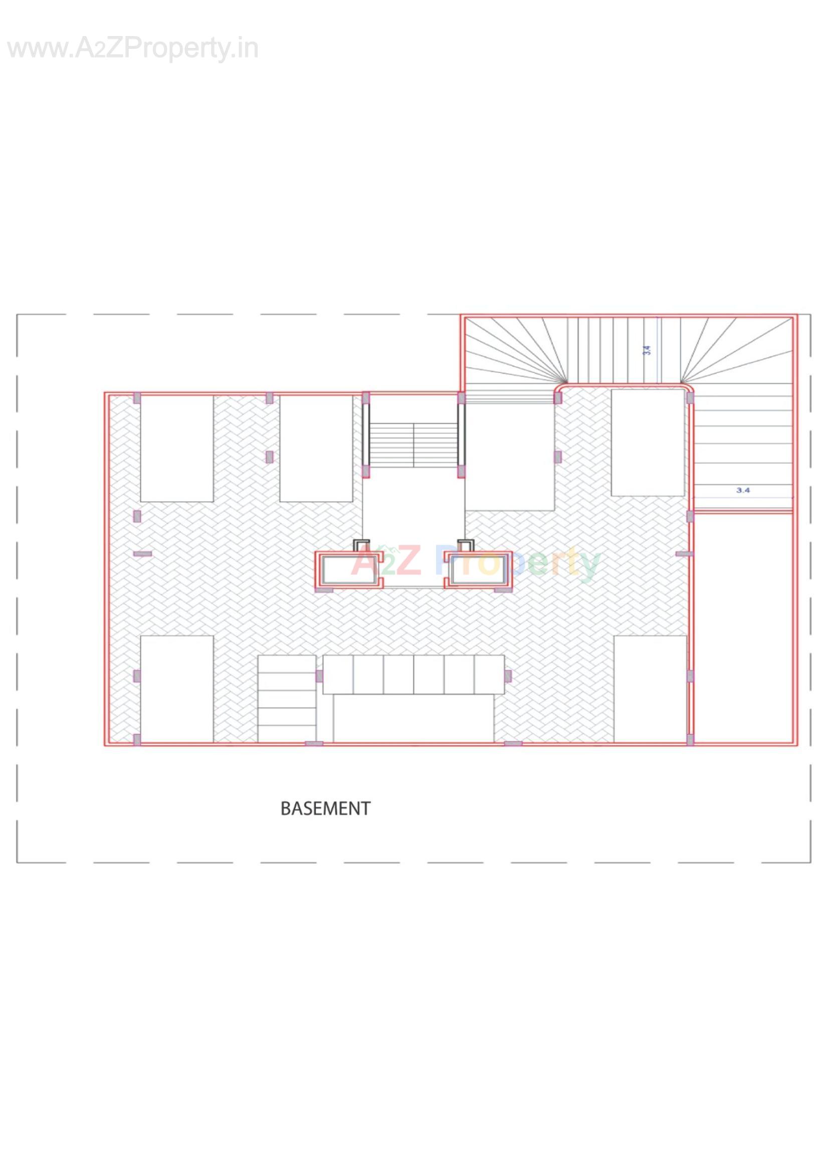 Layout of real estate project Sivanta Avenue located at Khokhara, Ahmedabad, Gujarat