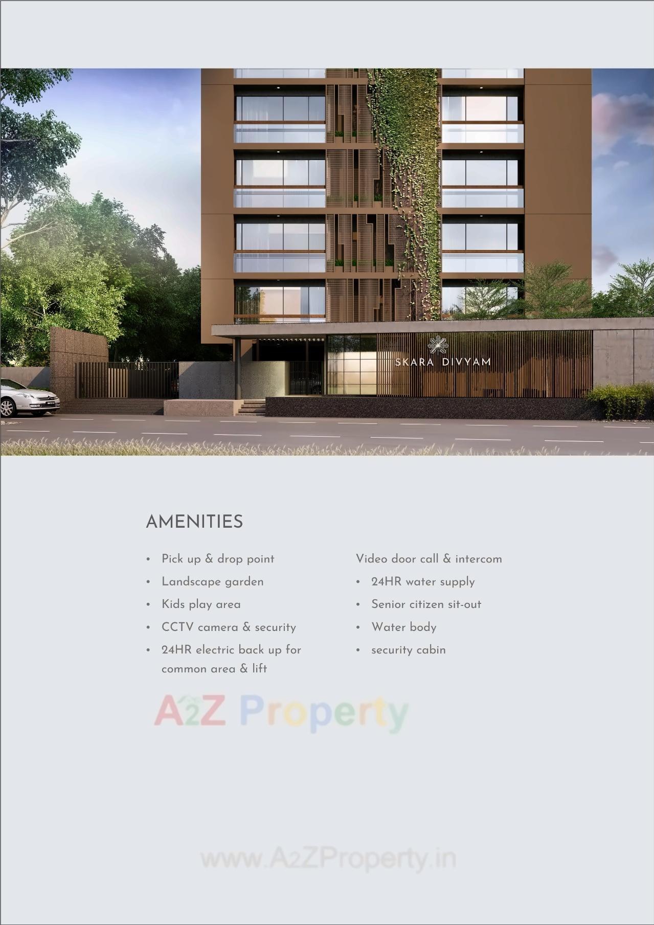 3D Elevation of real estate project Skara Divyam located at Sola, Ahmedabad, Gujarat