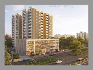 Elevation of real estate project Sky 100 located at Thaltej, Ahmedabad, Gujarat