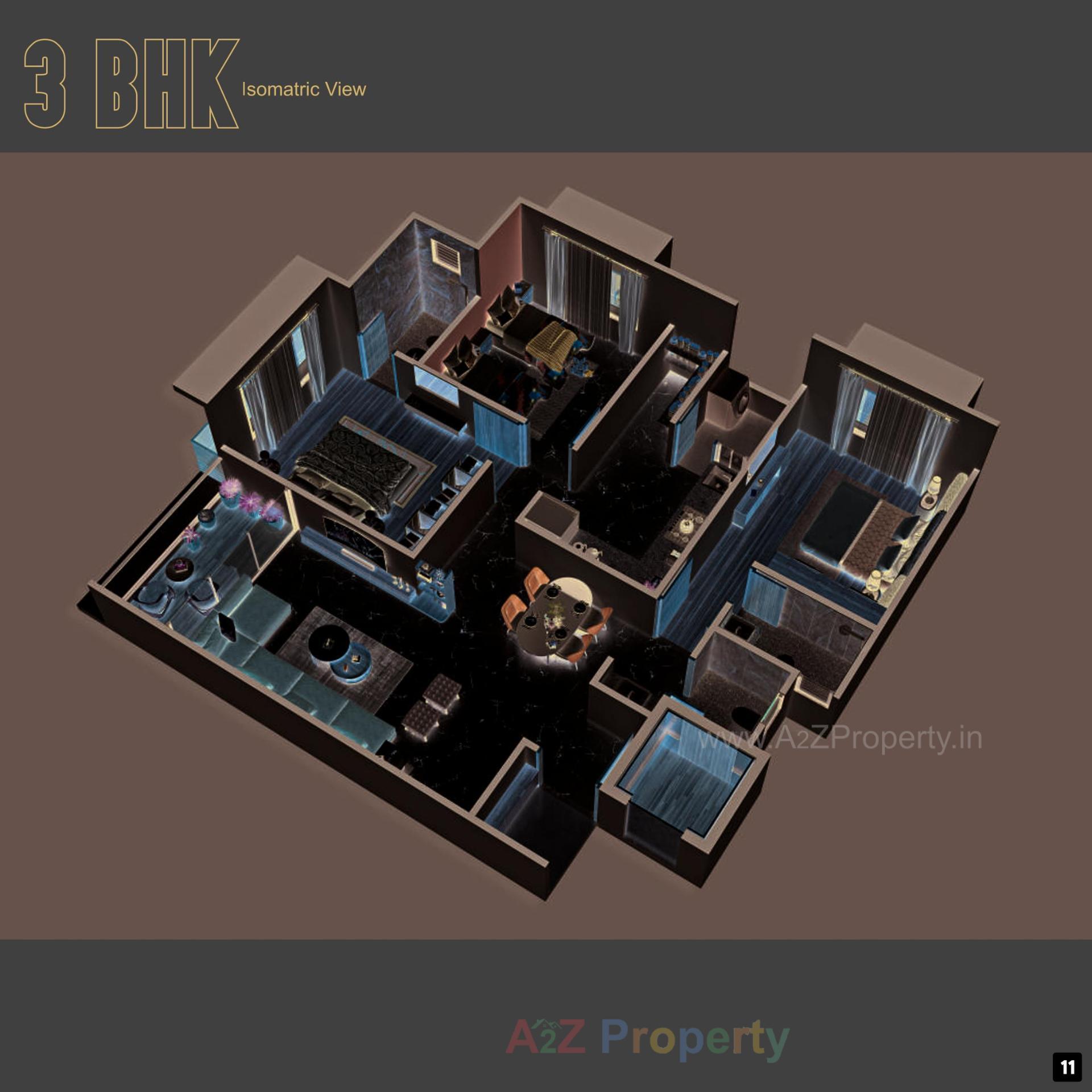  of real estate project Sky Ambience located at Paldi, Ahmedabad, Gujarat