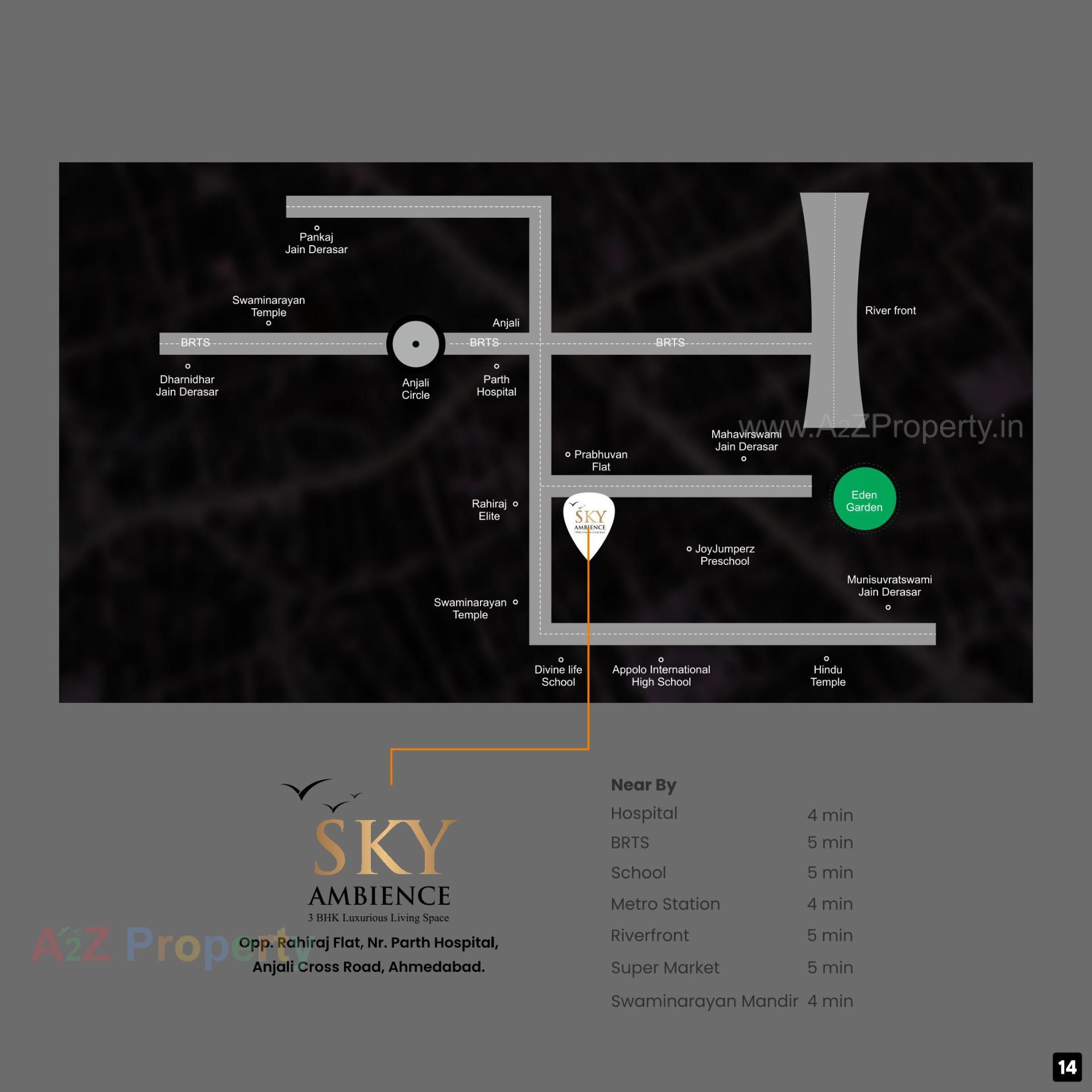  of real estate project Sky Ambience located at Paldi, Ahmedabad, Gujarat