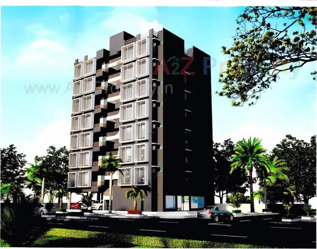 3D Elevation of real estate project Sky Enclave located at Bhadaj, Ahmedabad, Gujarat