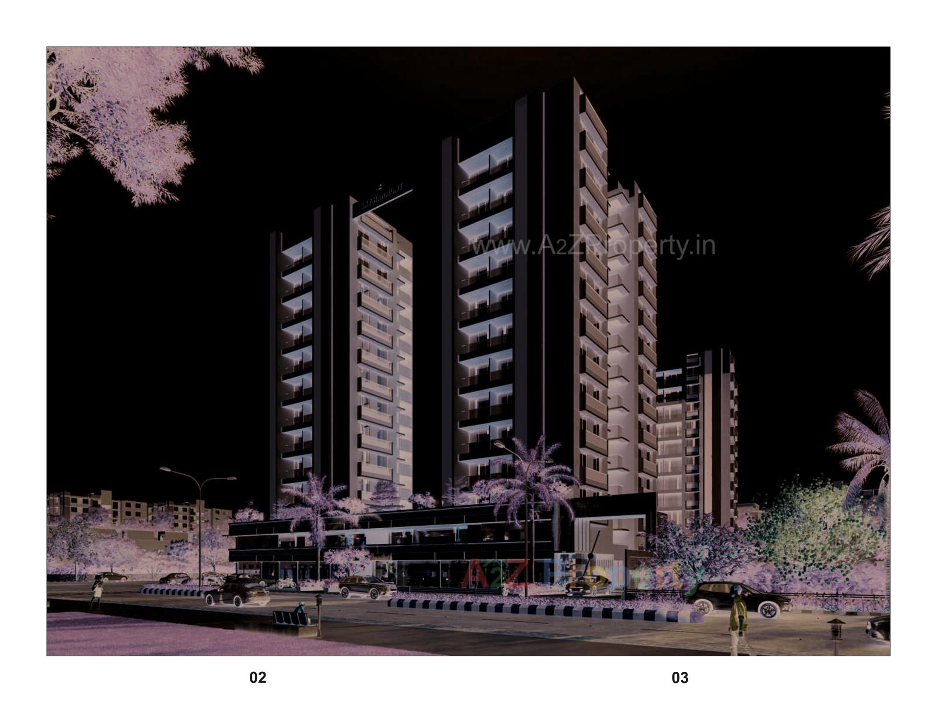 3D Elevation of real estate project Sky Harmony located at Vastral, Ahmedabad, Gujarat