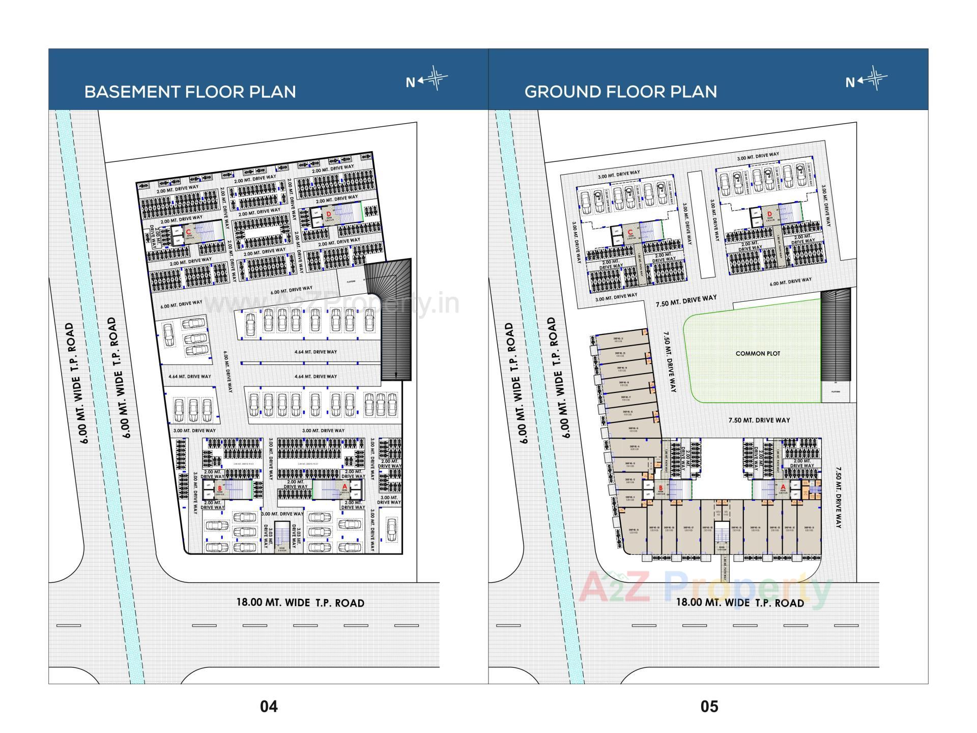 Layout of real estate project Sky Harmony located at Vastral, Ahmedabad, Gujarat