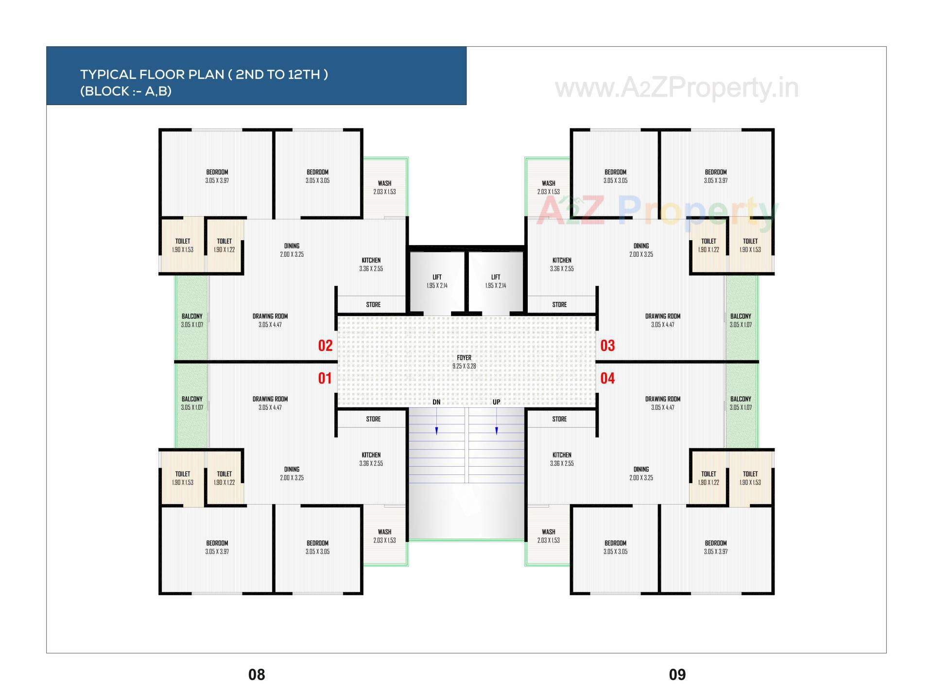 Layout of real estate project Sky Harmony located at Vastral, Ahmedabad, Gujarat