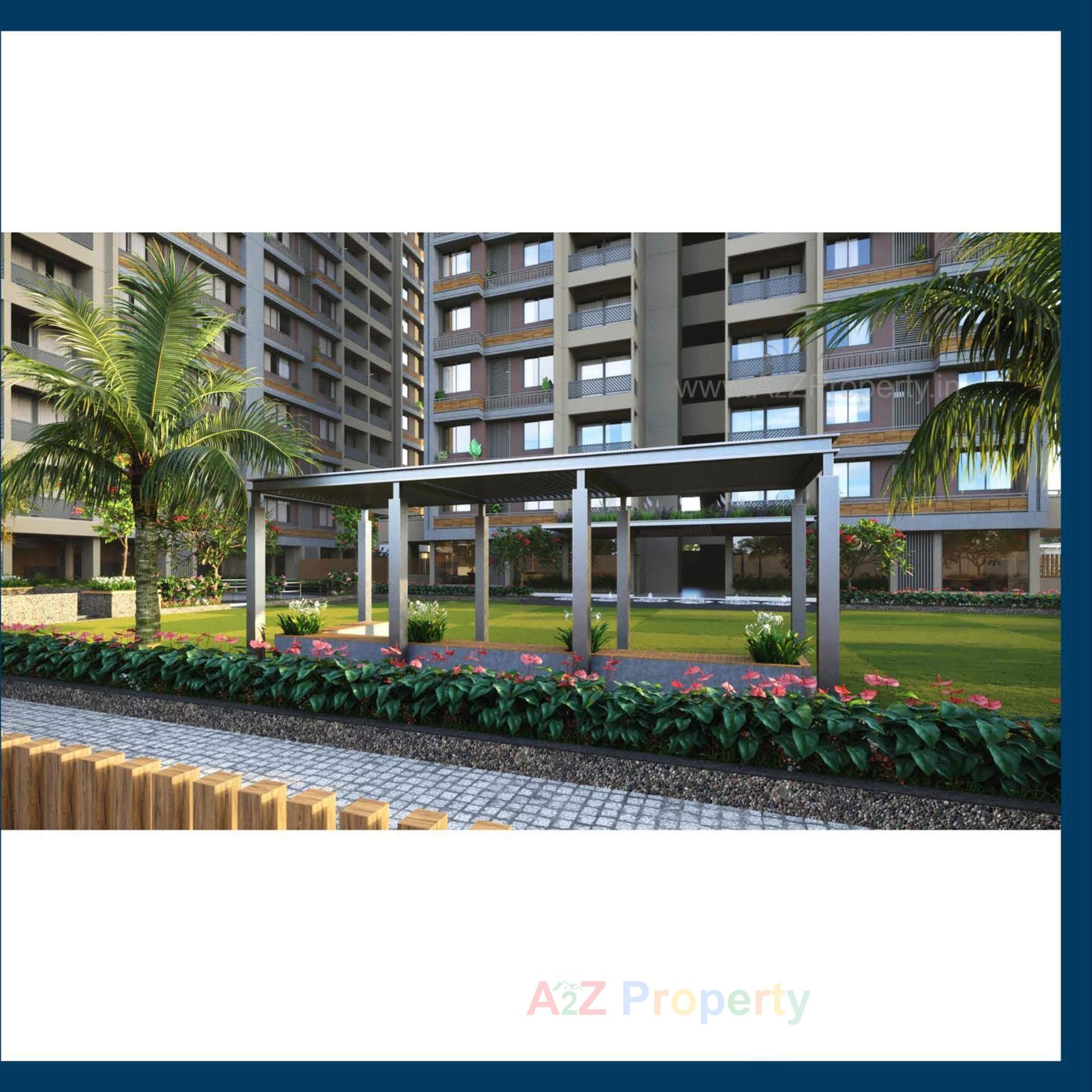 3D Elevation of real estate project Sky Leaf located at Khodiyar, Ahmedabad, Gujarat