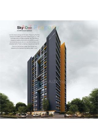 Elevation of real estate project Sky One located at City, Ahmedabad, Gujarat
