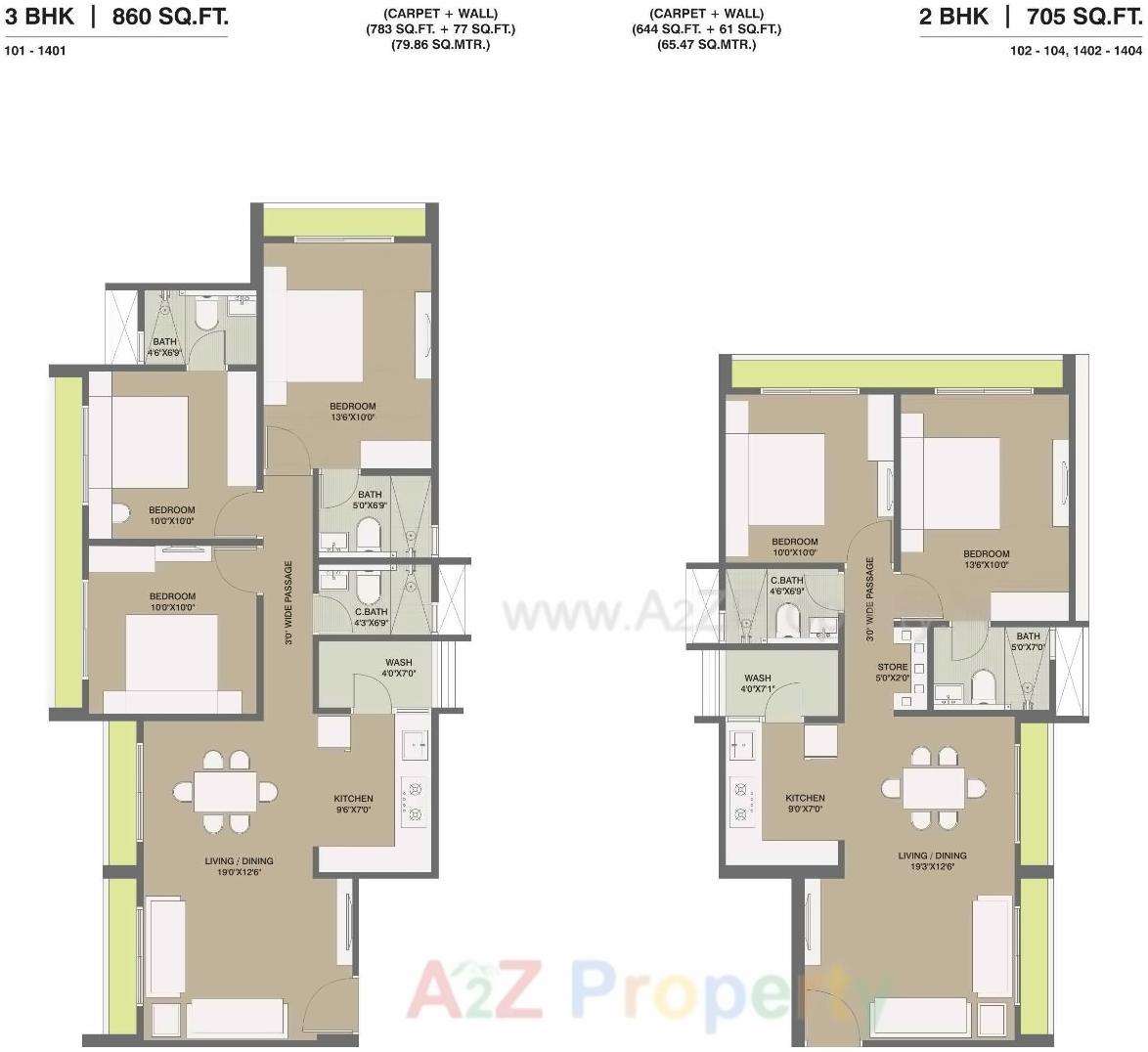 Layout of real estate project Sky One located at City, Ahmedabad, Gujarat
