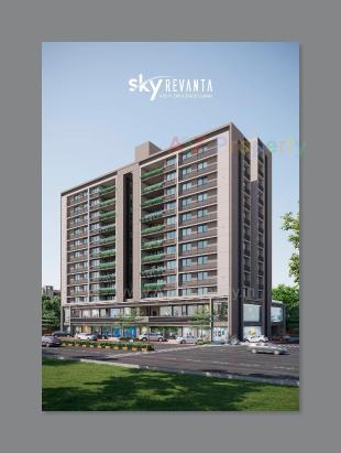Elevation of real estate project Sky Revanta located at Sola, Ahmedabad, Gujarat