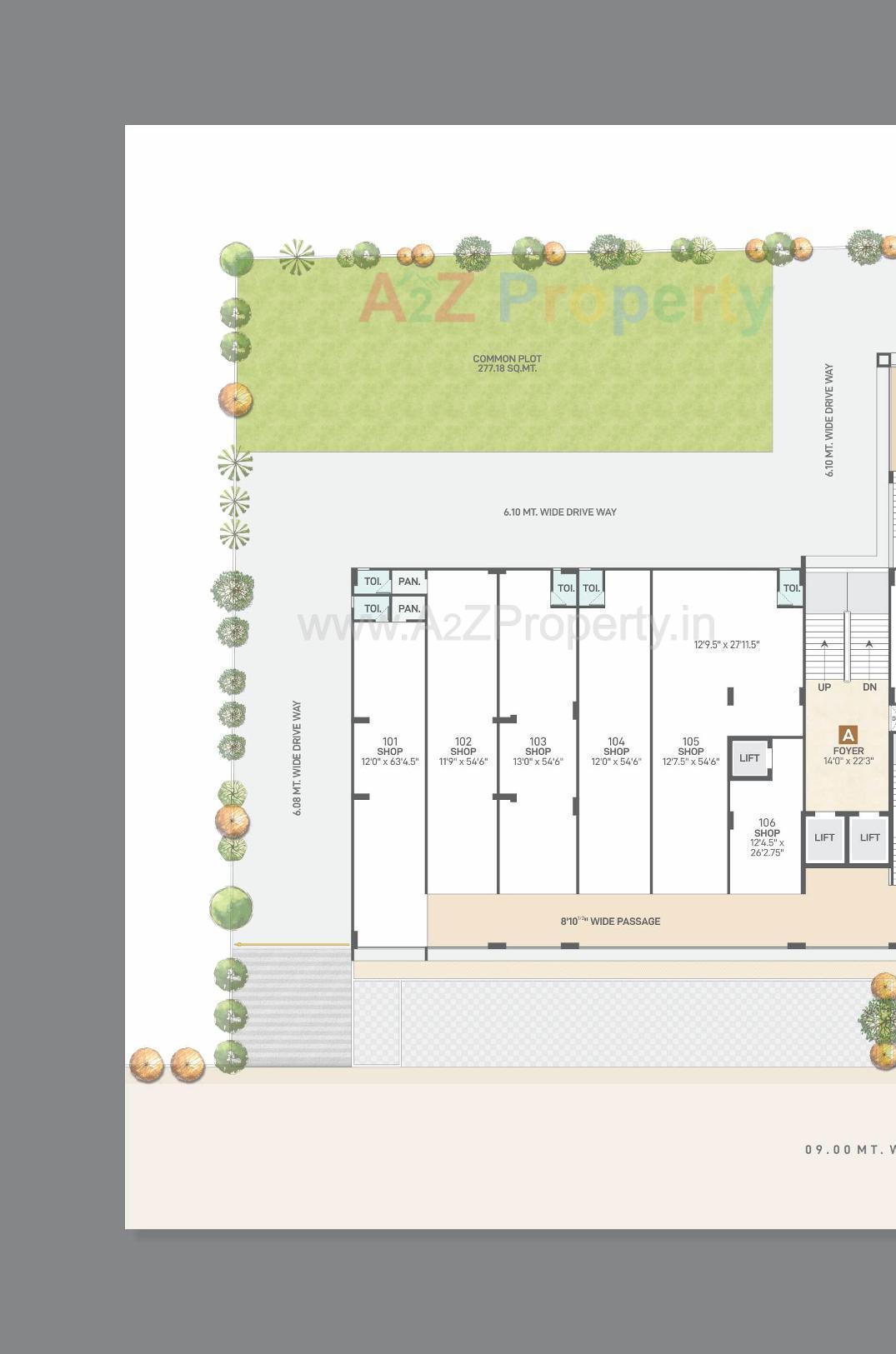 Layout of real estate project Sky Revanta located at Sola, Ahmedabad, Gujarat