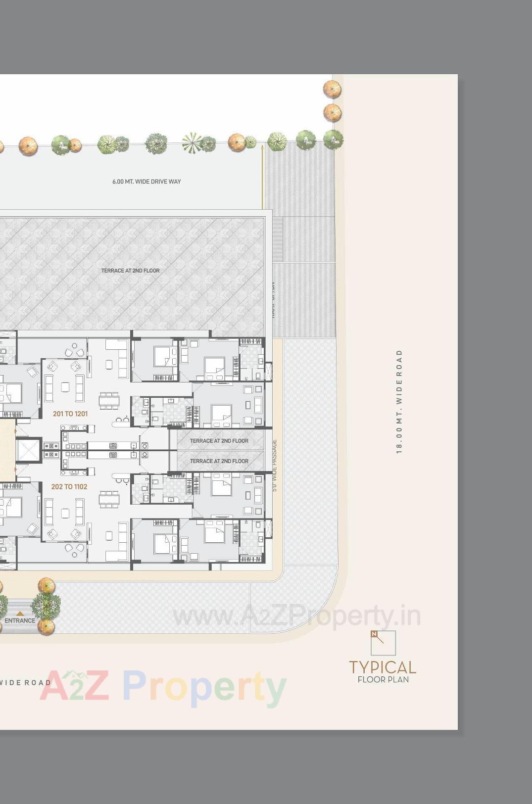 Layout of real estate project Sky Revanta located at Sola, Ahmedabad, Gujarat