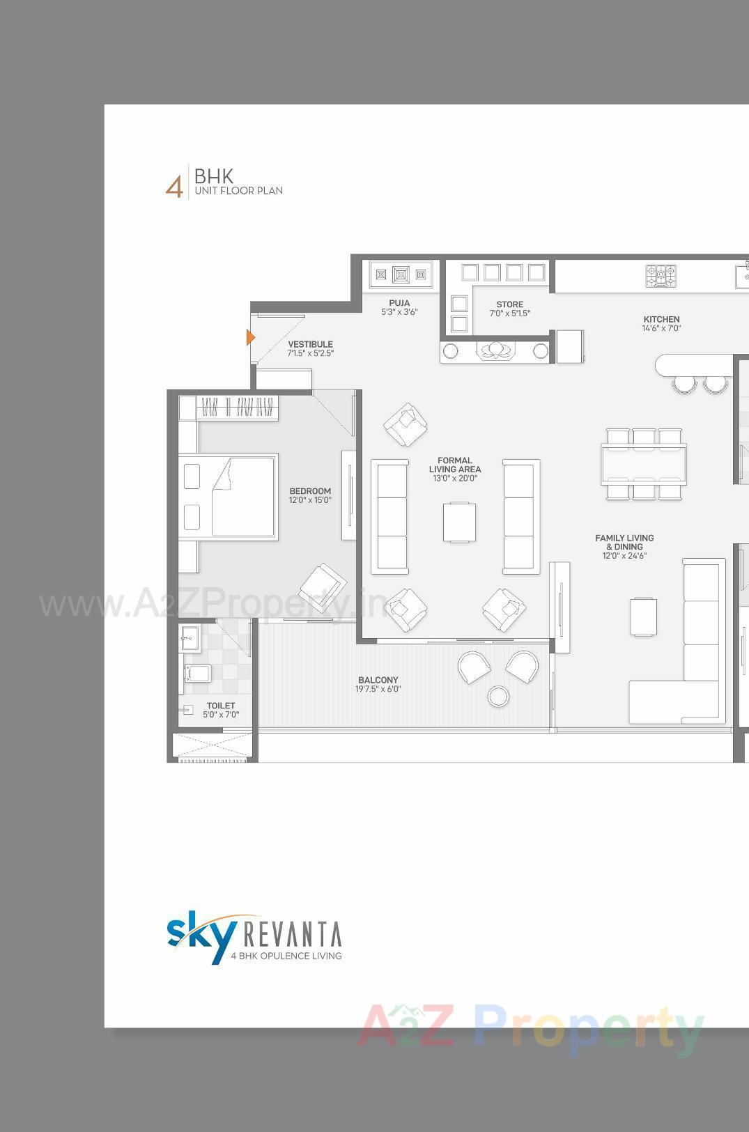 Layout of real estate project Sky Revanta located at Sola, Ahmedabad, Gujarat