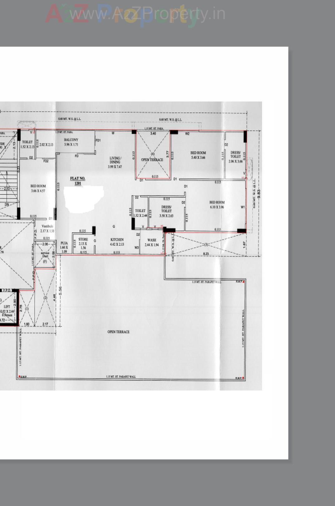 Layout of real estate project Sky Revanta located at Sola, Ahmedabad, Gujarat