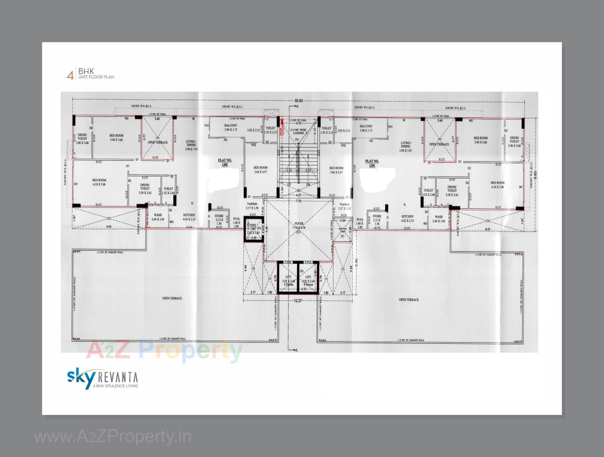 Layout of real estate project Sky Revanta located at Sola, Ahmedabad, Gujarat