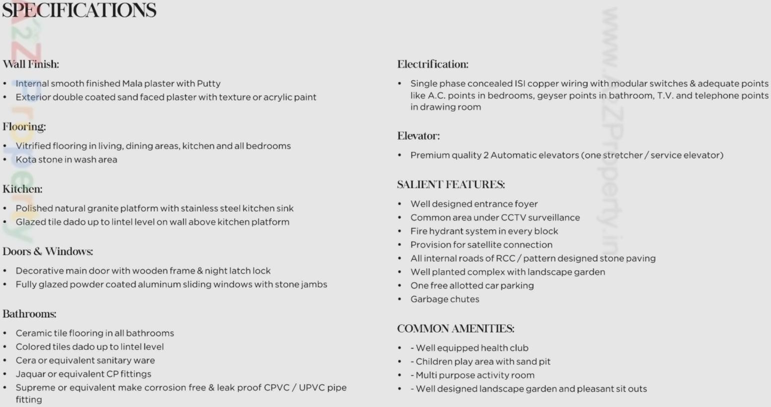 Project Specifications
