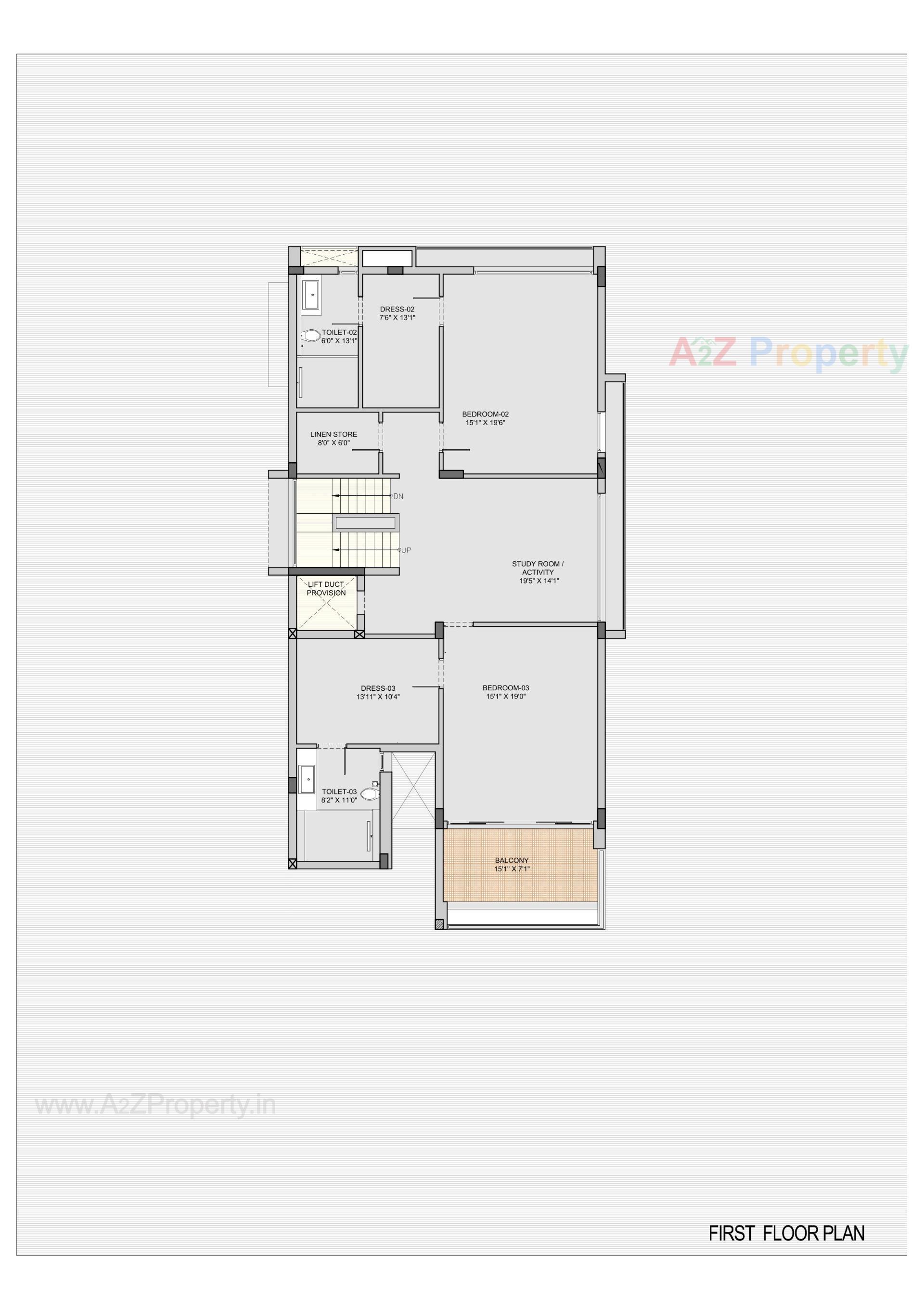 Layout of real estate project Sky Villa located at Shela, Ahmedabad, Gujarat