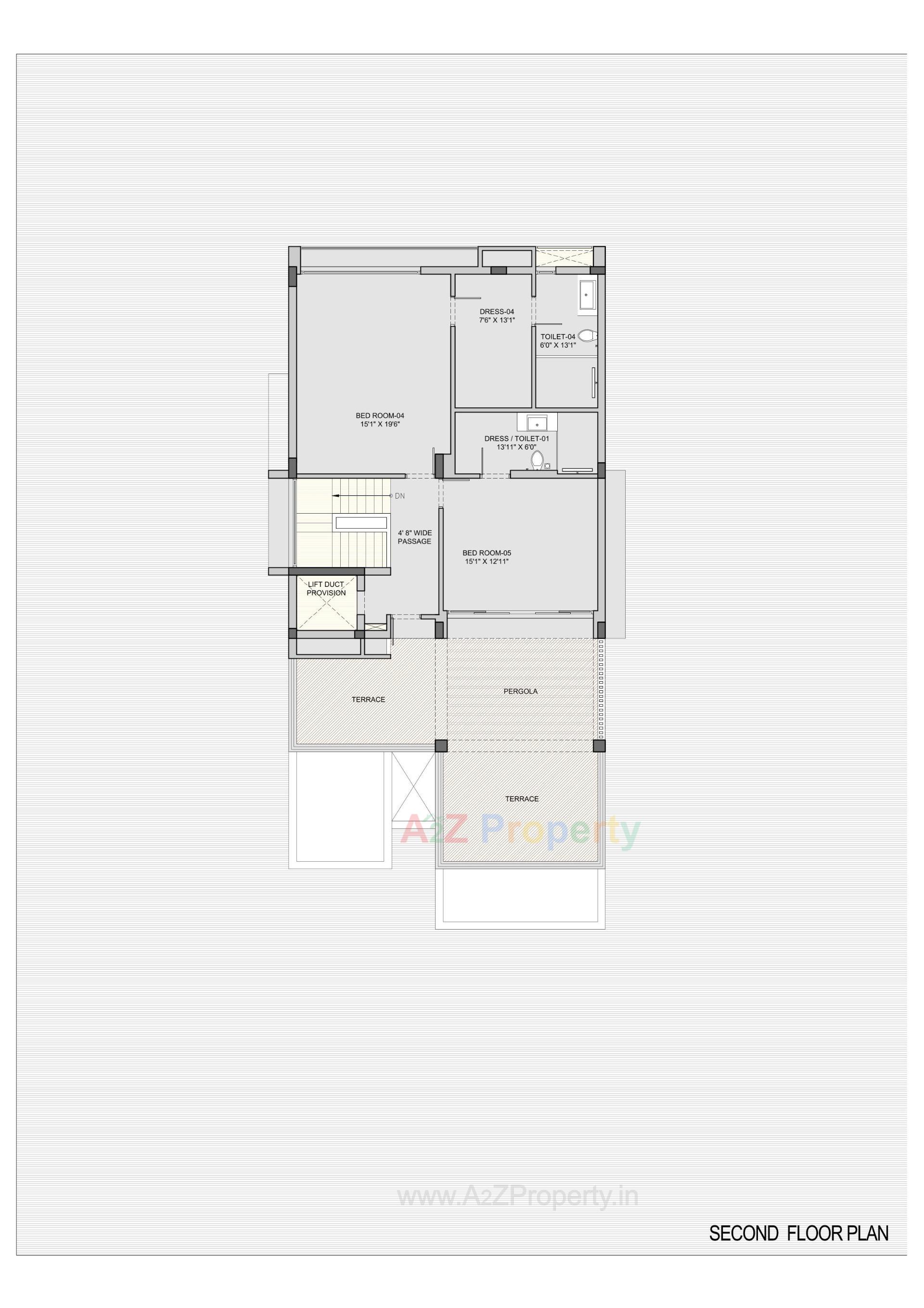 Layout of real estate project Sky Villa located at Shela, Ahmedabad, Gujarat