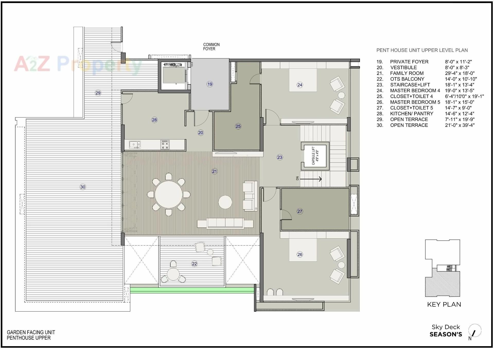 Layout of real estate project Skydeck Seasons located at Ahmedabad, Ahmedabad, Gujarat