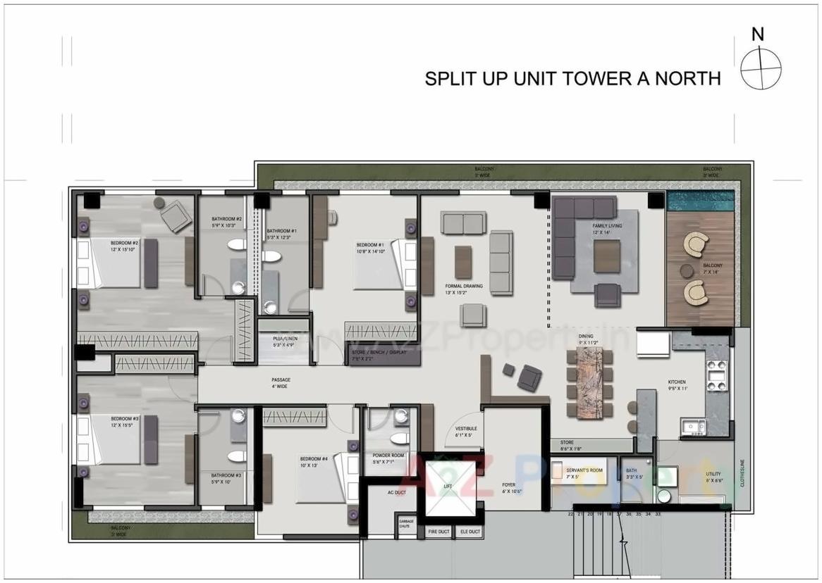 Layout of real estate project Skydeck Select located at Ambli, Ahmedabad, Gujarat