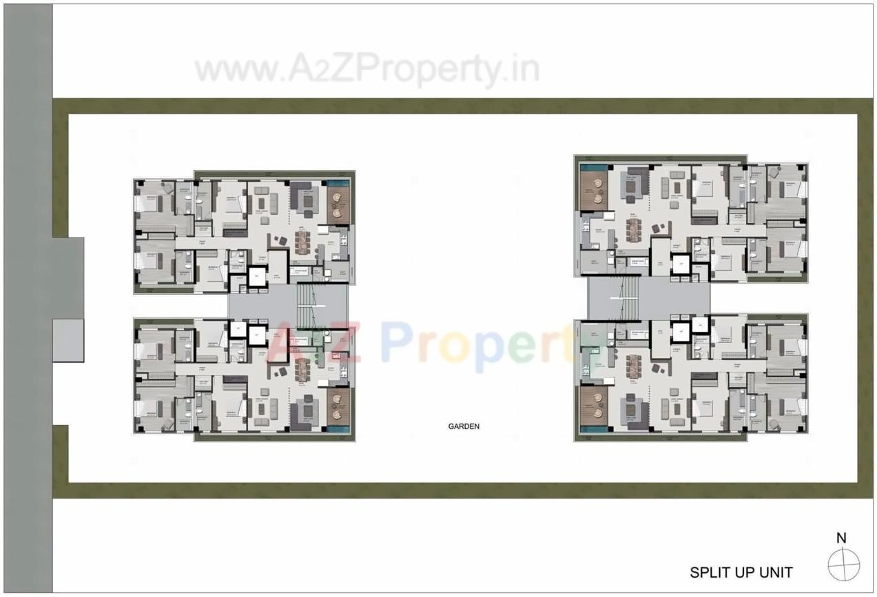 Layout of real estate project Skydeck Select located at Ambli, Ahmedabad, Gujarat