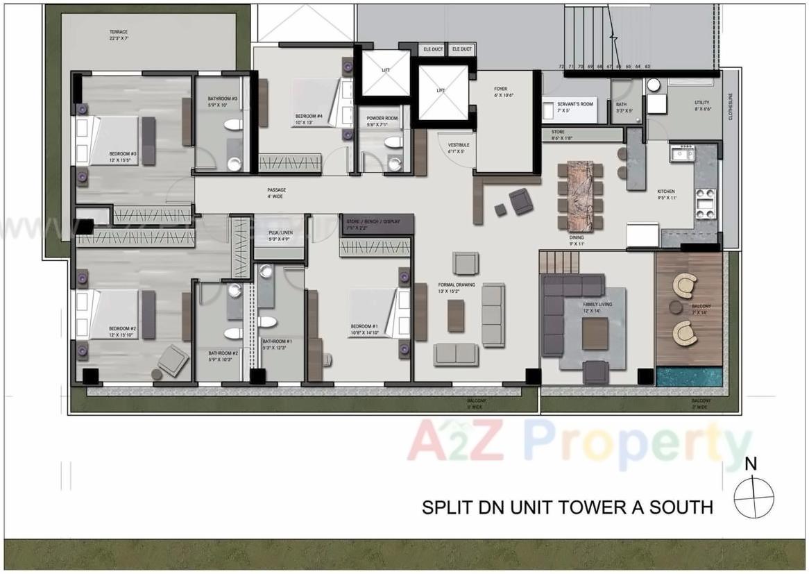 Layout of real estate project Skydeck Select located at Ambli, Ahmedabad, Gujarat