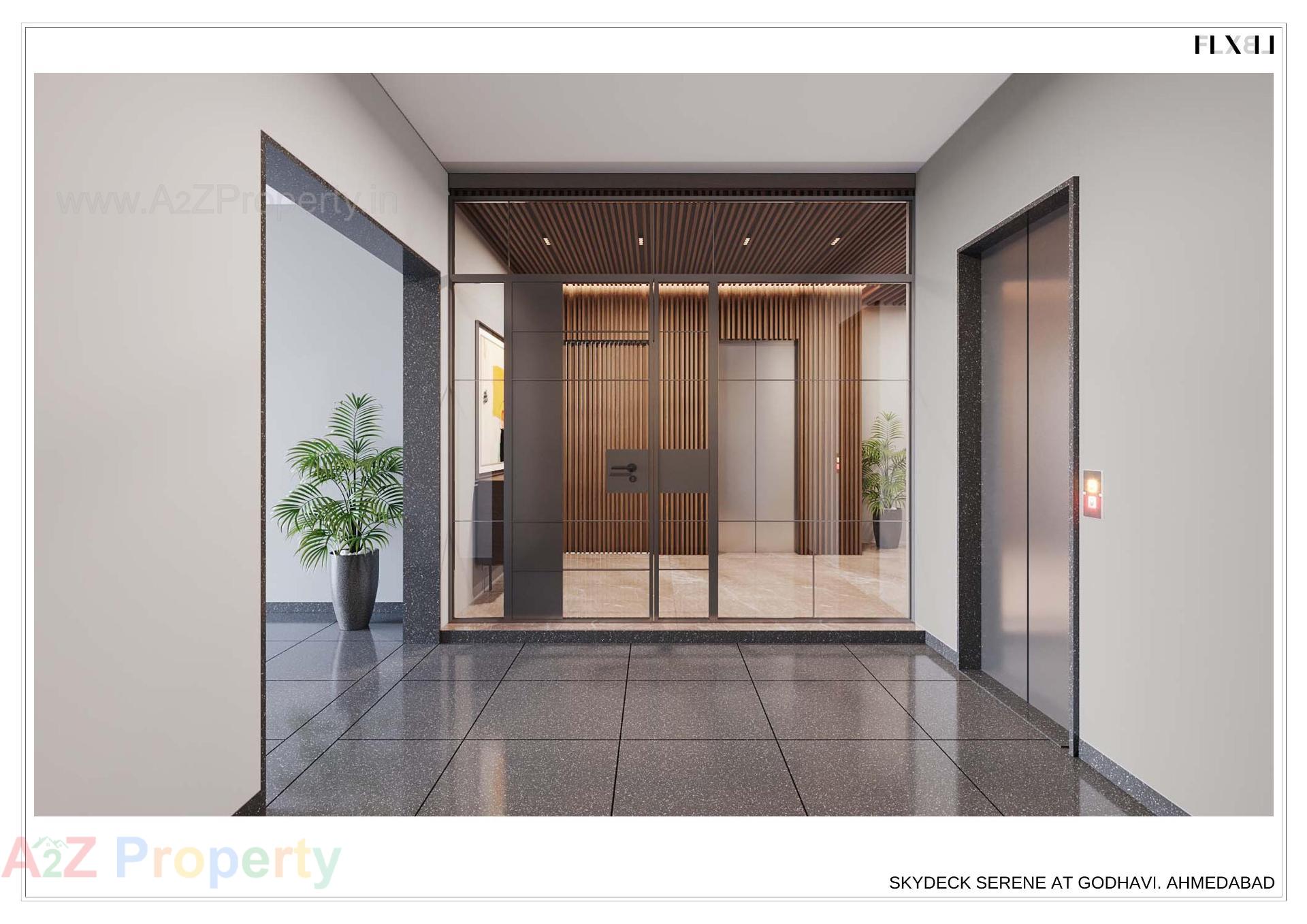 3D Elevation of real estate project Skydeck Serene located at Ghodhavi, Ahmedabad, Gujarat