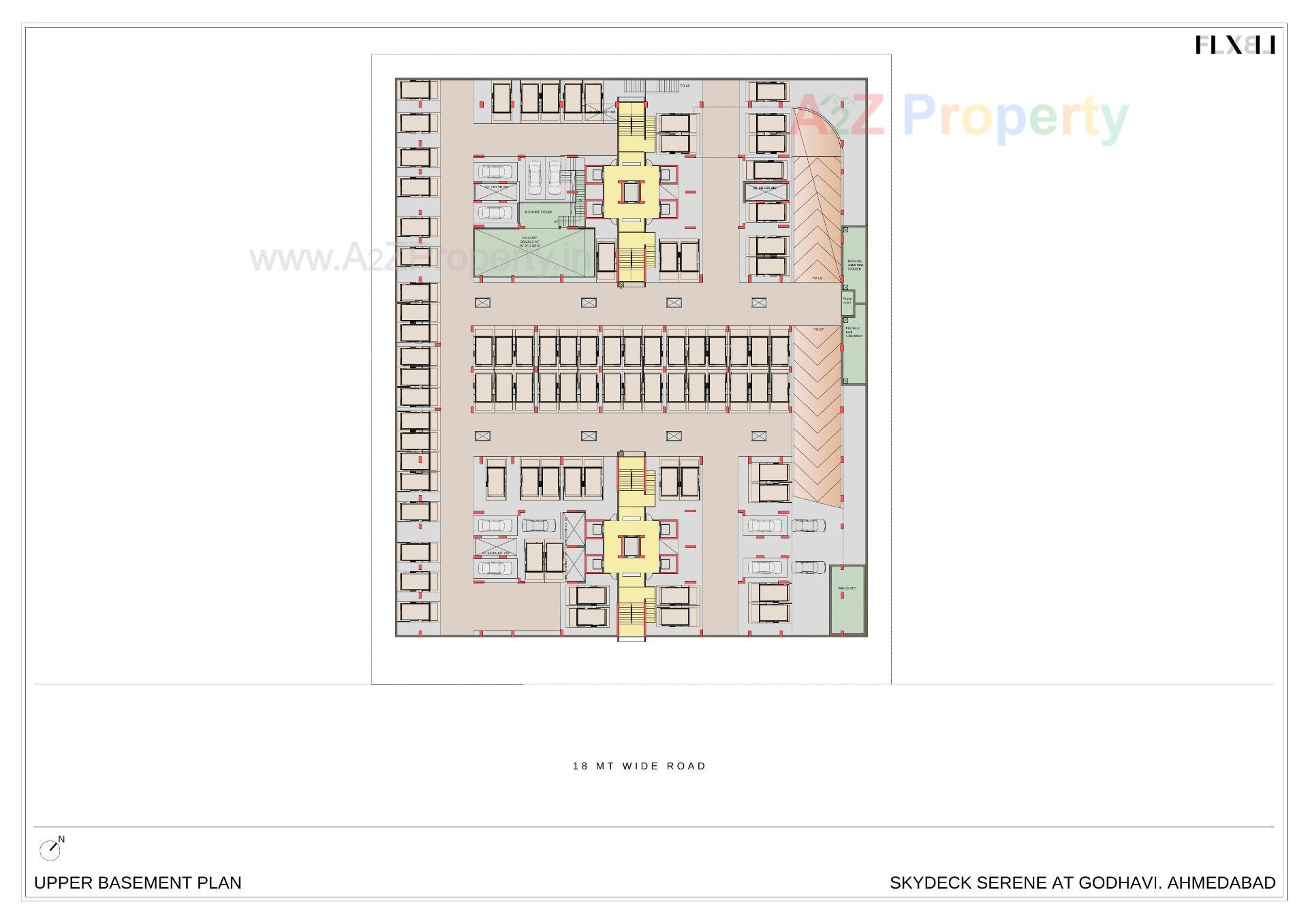 Layout of real estate project Skydeck Serene located at Ghodhavi, Ahmedabad, Gujarat