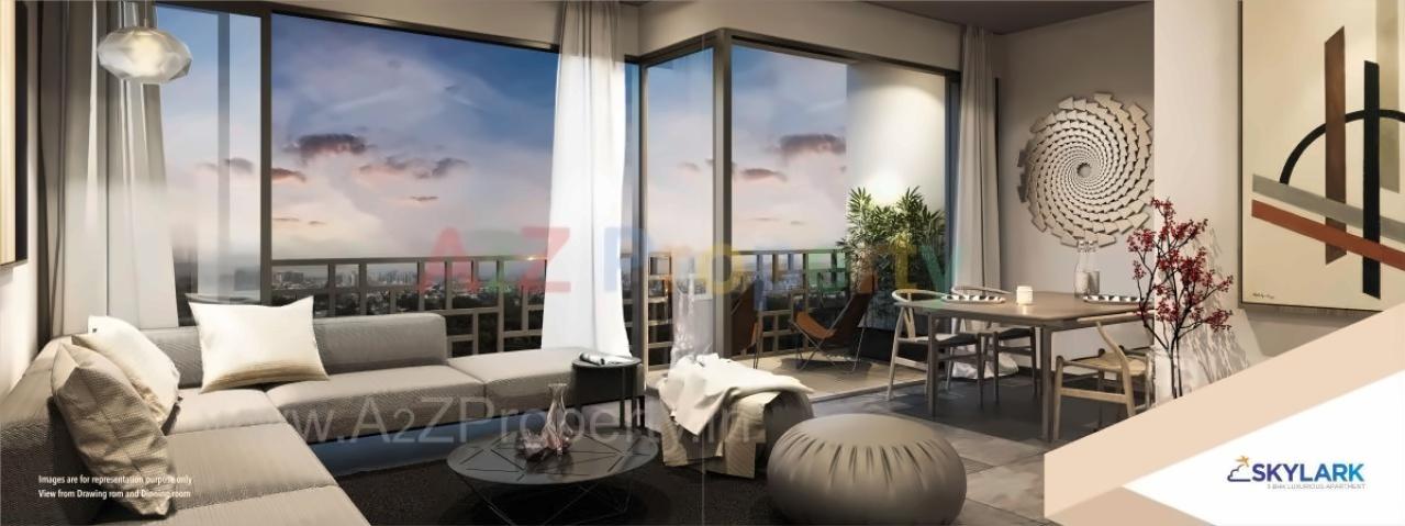 3D Elevation of real estate project Skylark Appartment located at Sola, Ahmedabad, Gujarat