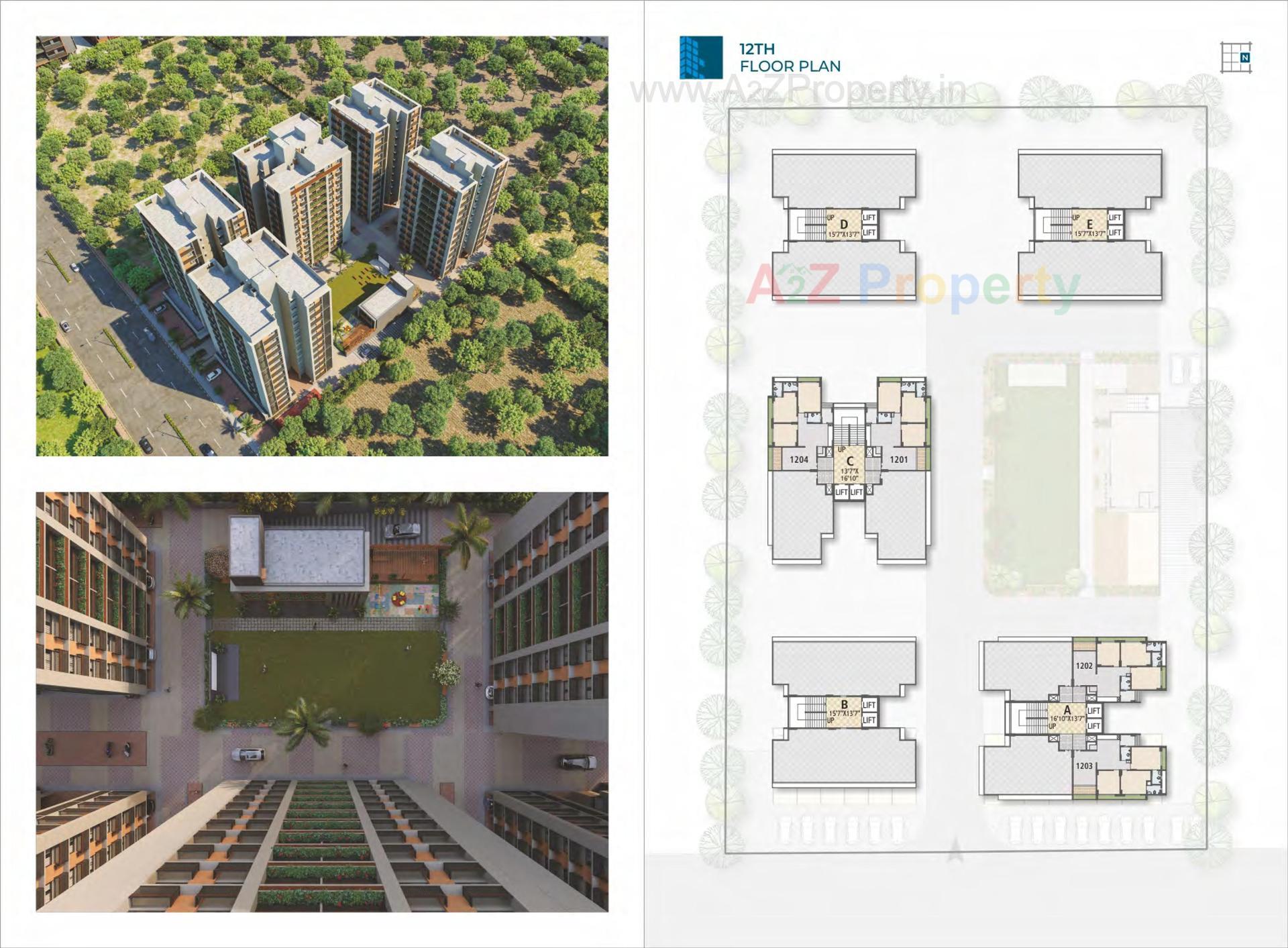 Layout of real estate project Skylife located at Hanspura, Ahmedabad, Gujarat