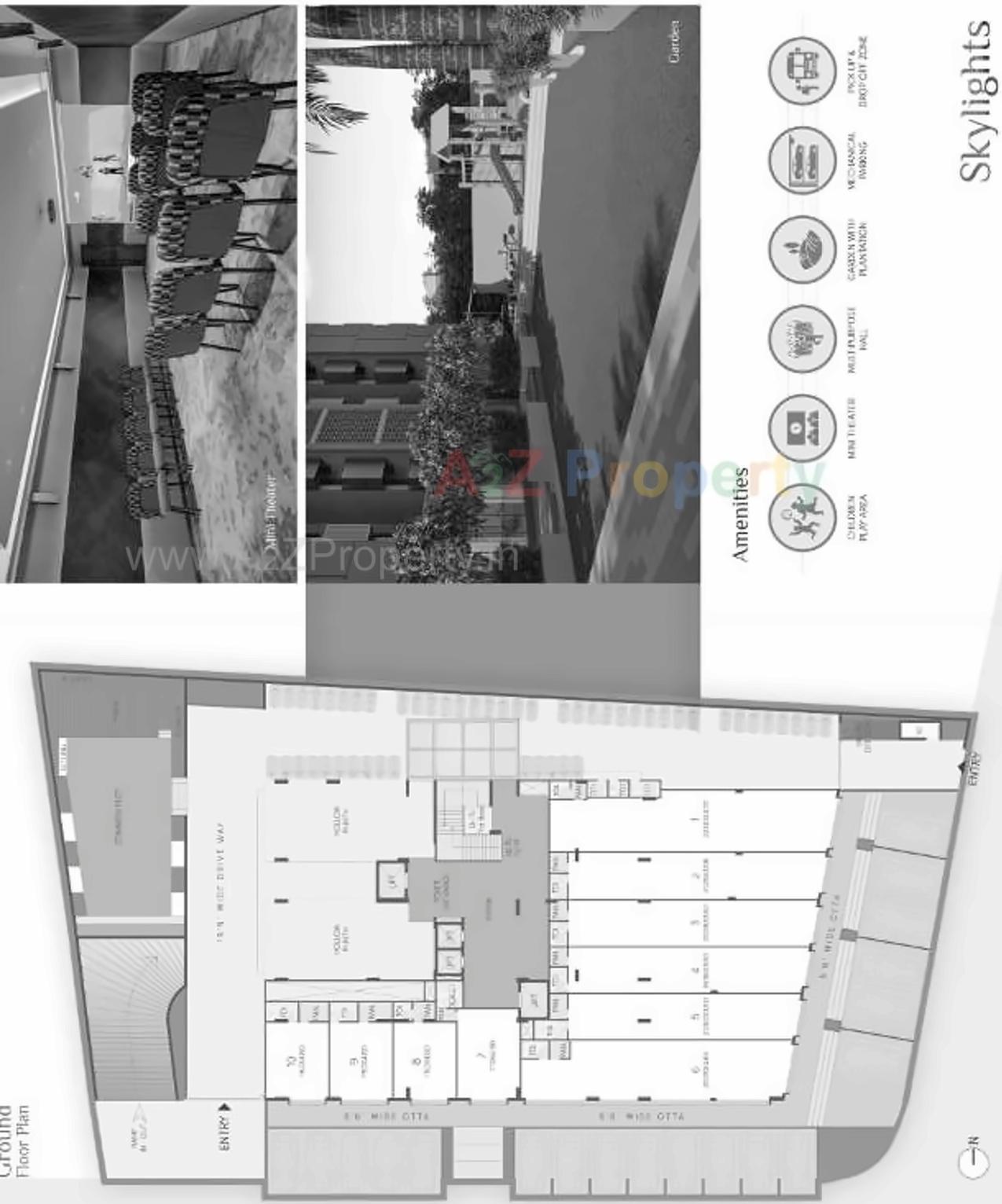 Layout of real estate project Skylights located at Ambli, Ahmedabad, Gujarat
