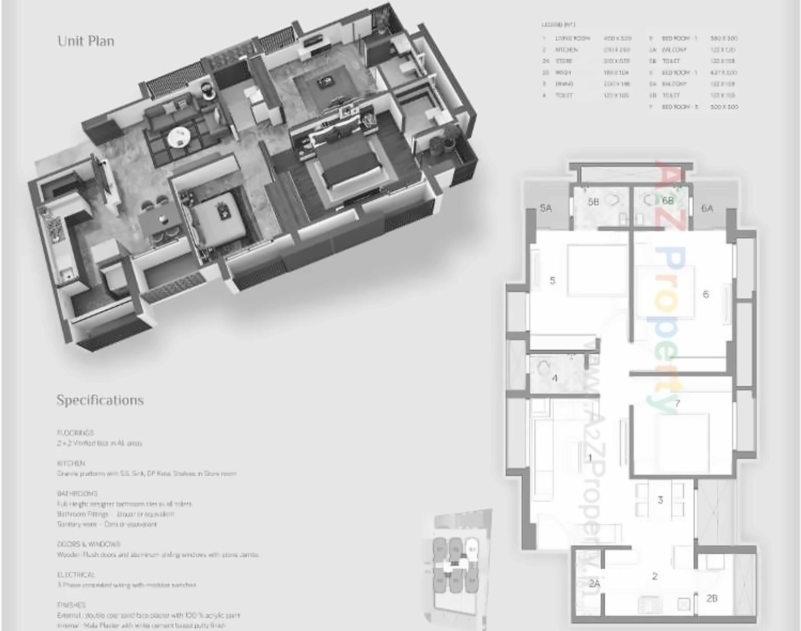 Layout of real estate project Skylights located at Ambli, Ahmedabad, Gujarat