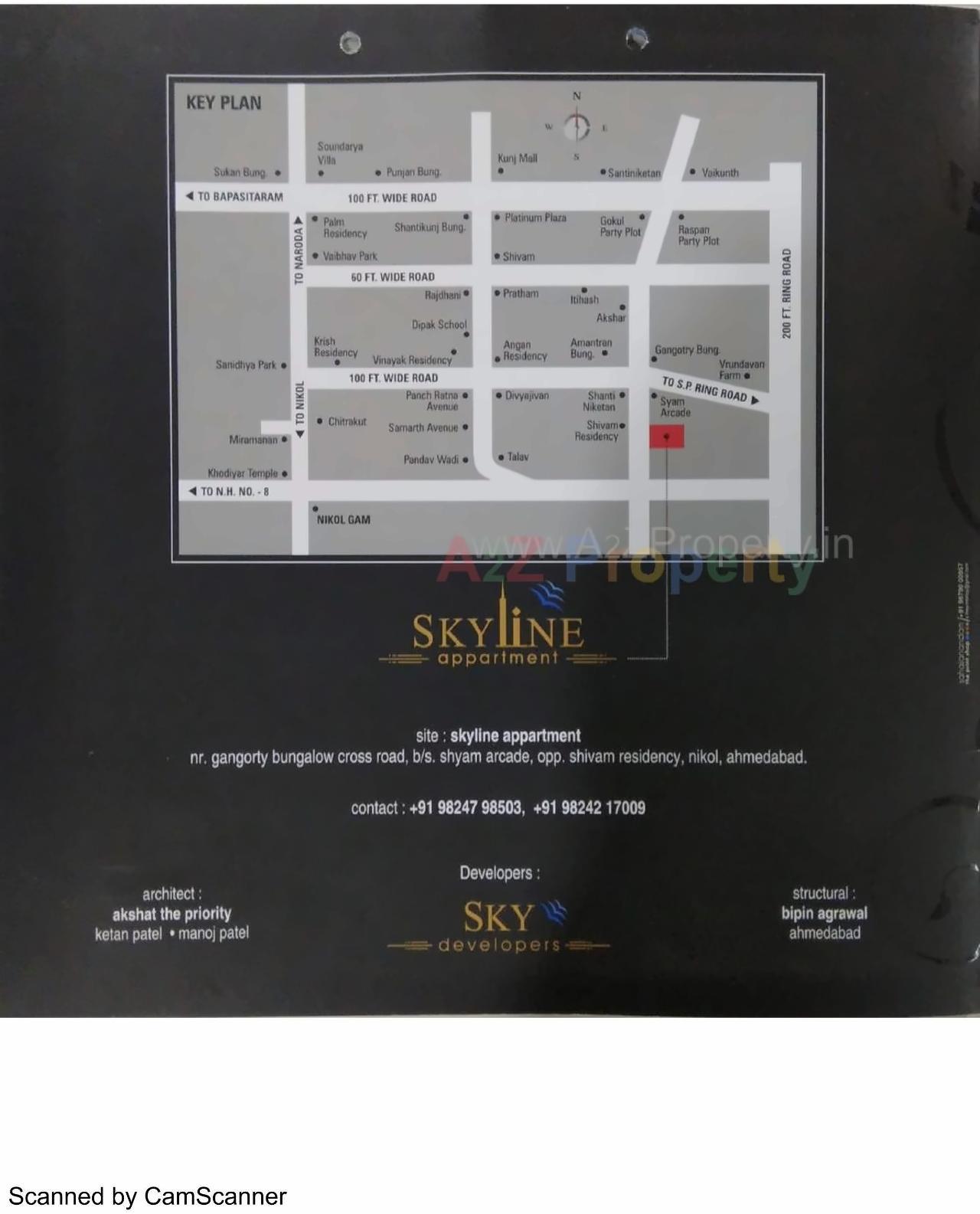  of real estate project Skyline Appartment located at Nikol, Ahmedabad, Gujarat