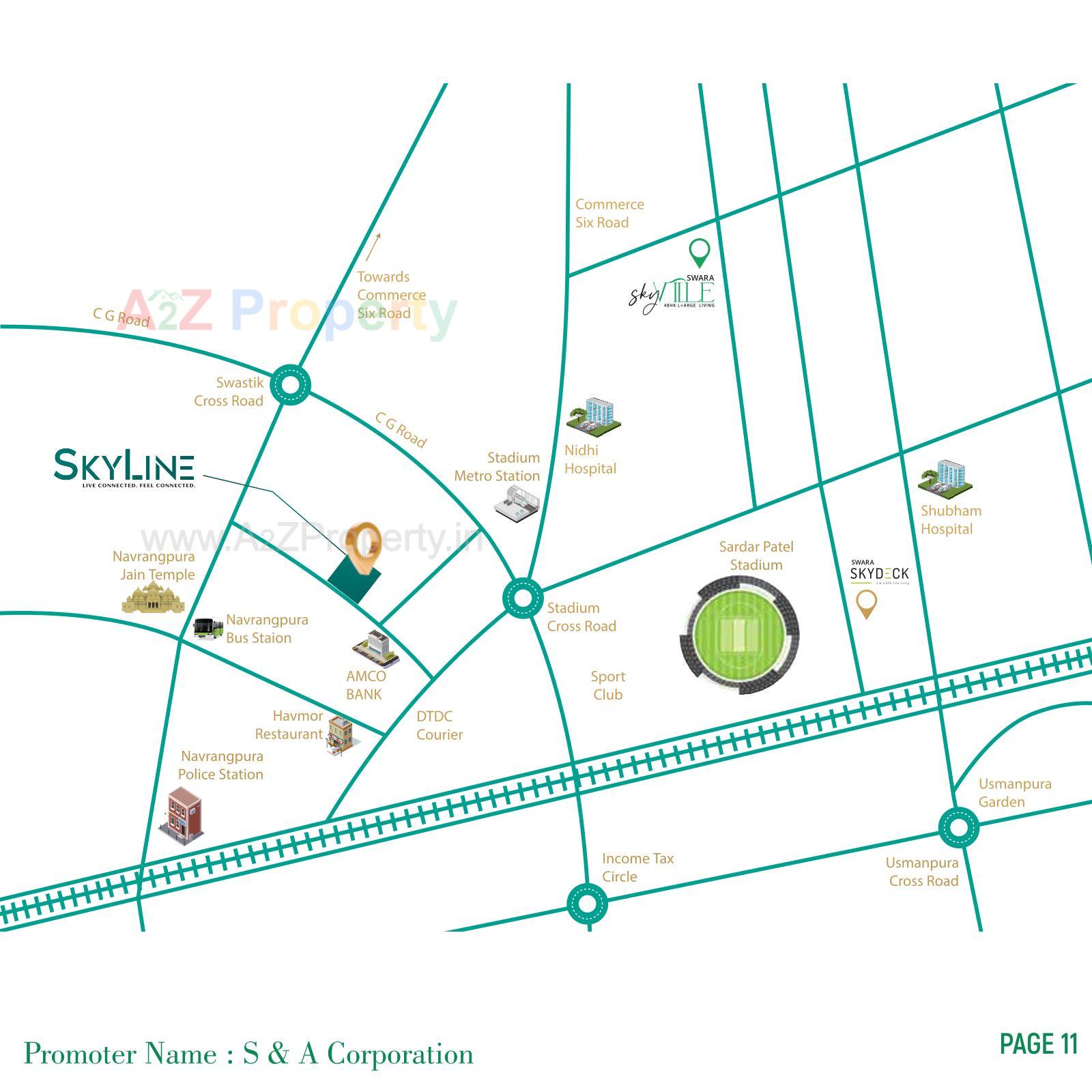  of real estate project Skyline located at Shaikhpur-khanpur, Ahmedabad, Gujarat