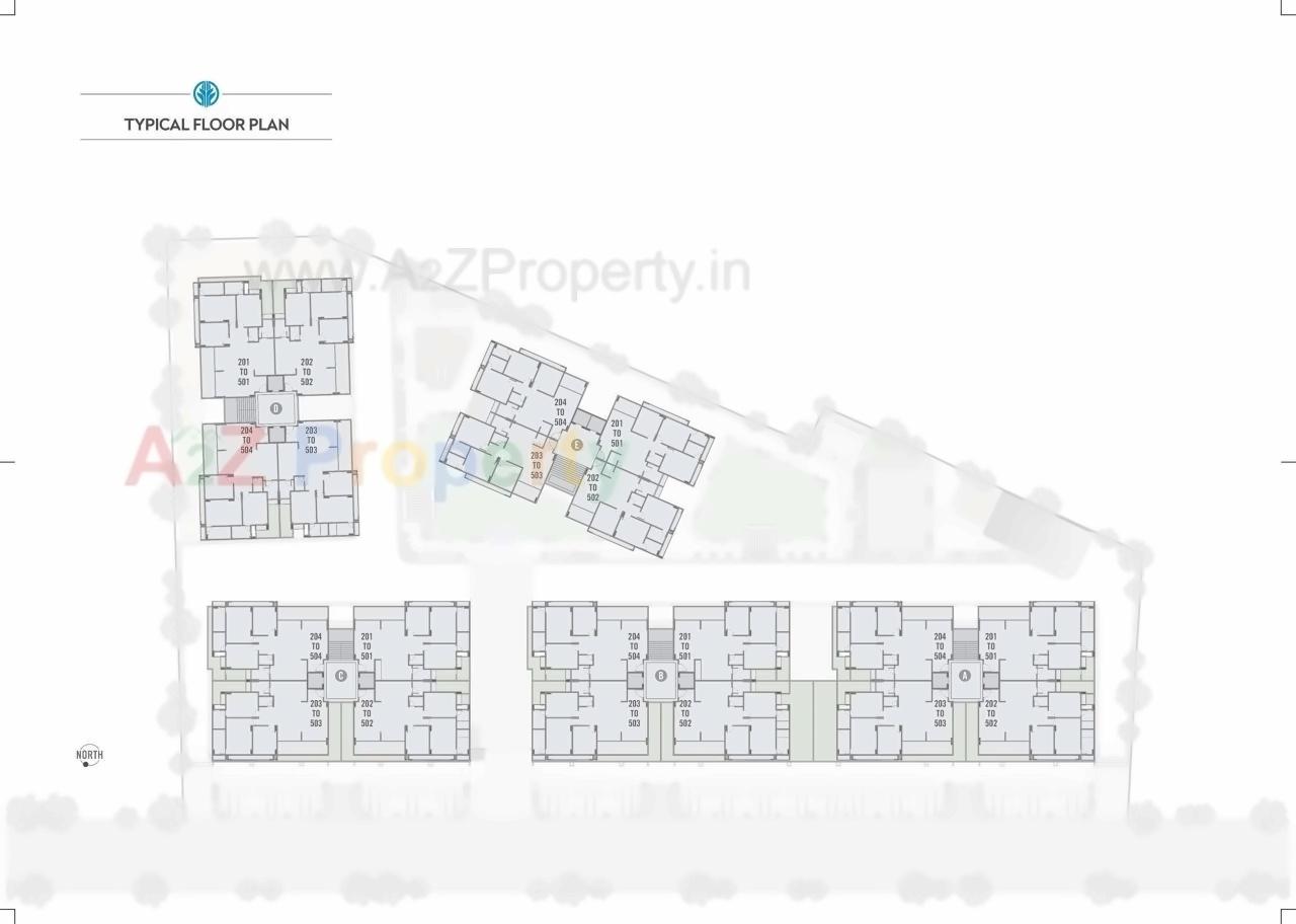 Layout of real estate project Skylon located at Gota, Ahmedabad, Gujarat