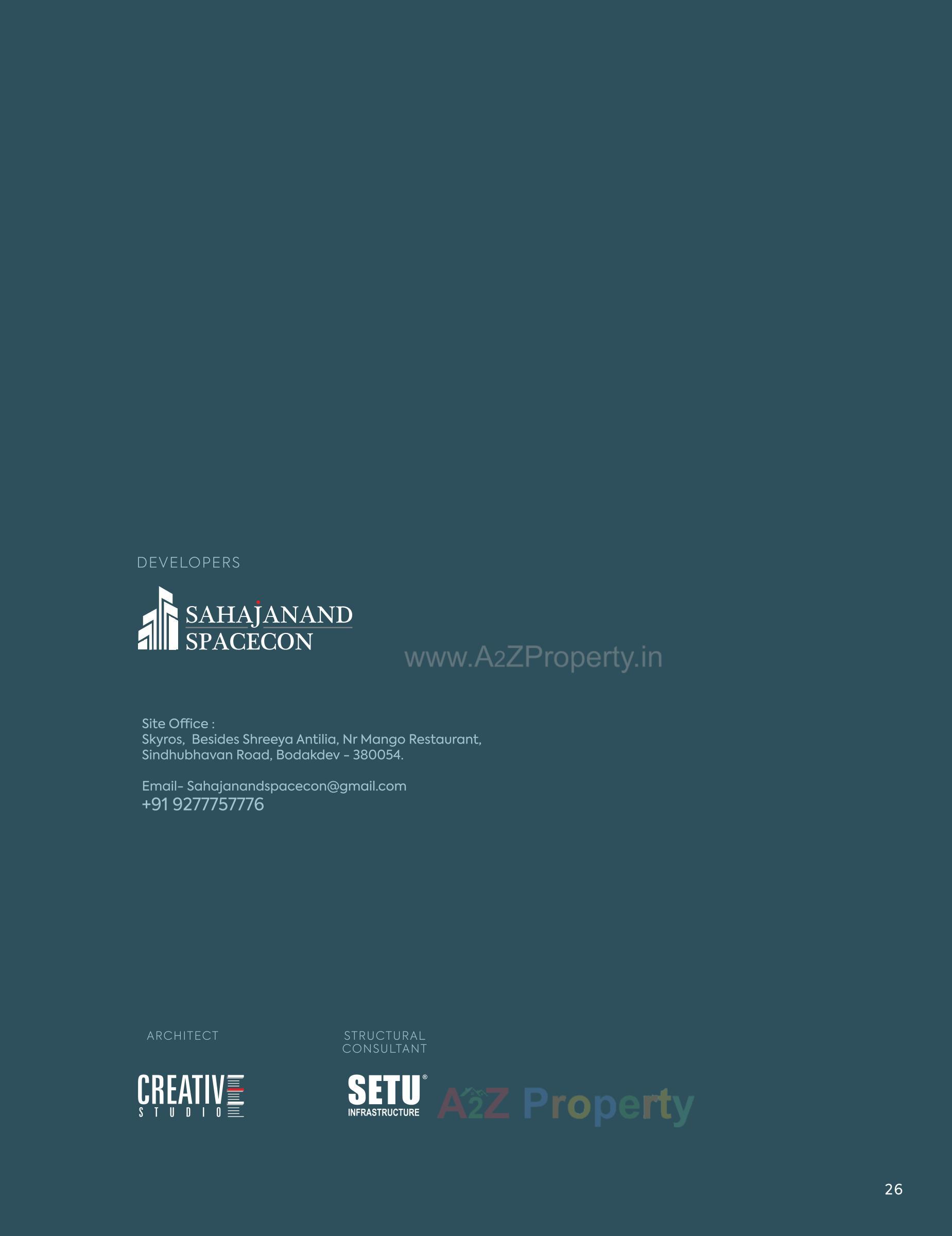  of real estate project Skyros located at Bodakdev, Ahmedabad, Gujarat