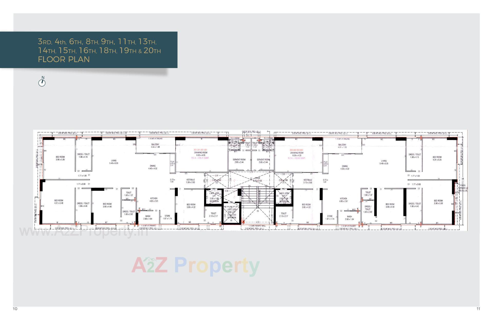 Layout of real estate project Skyros located at Bodakdev, Ahmedabad, Gujarat