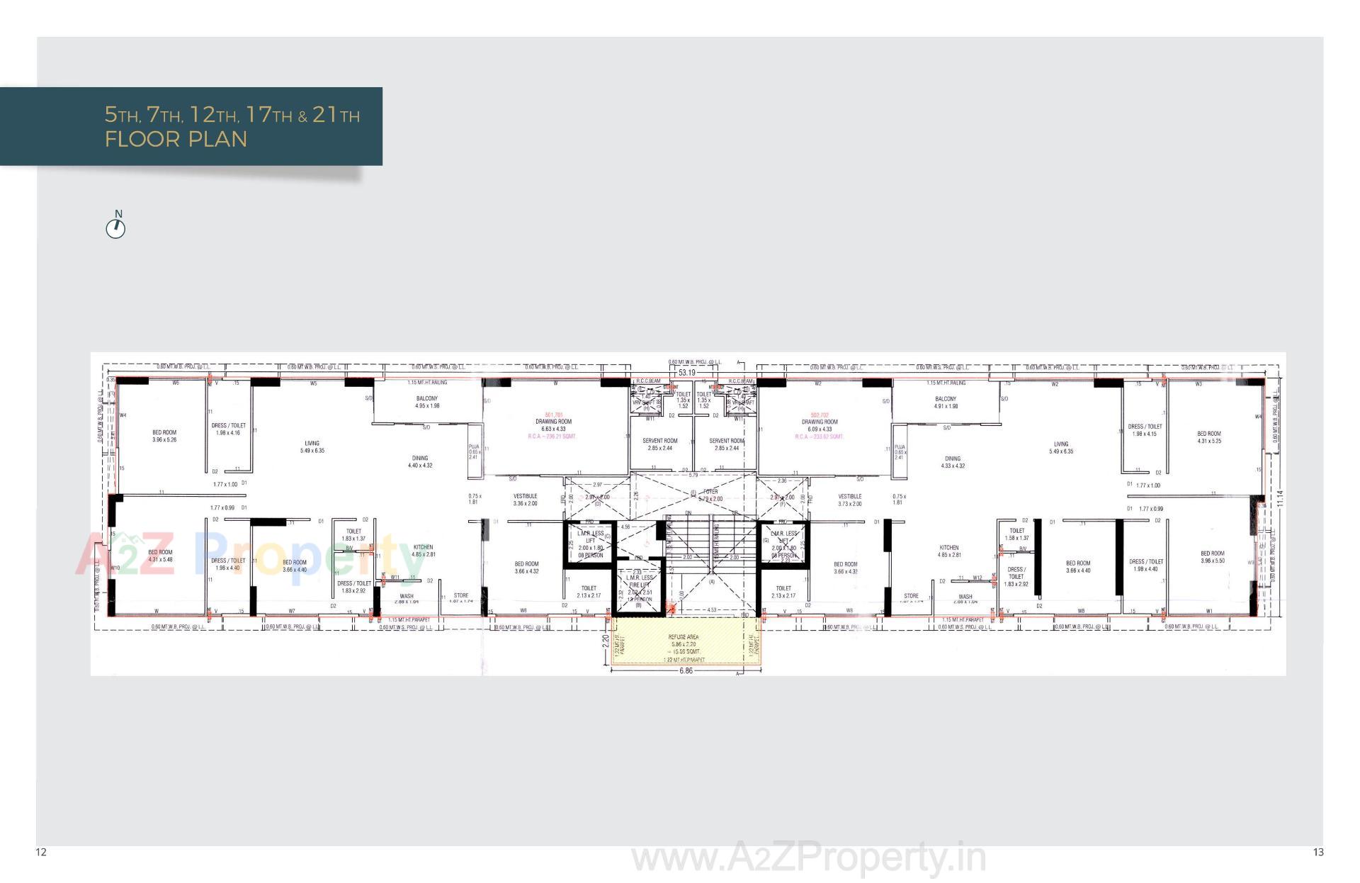 Layout of real estate project Skyros located at Bodakdev, Ahmedabad, Gujarat