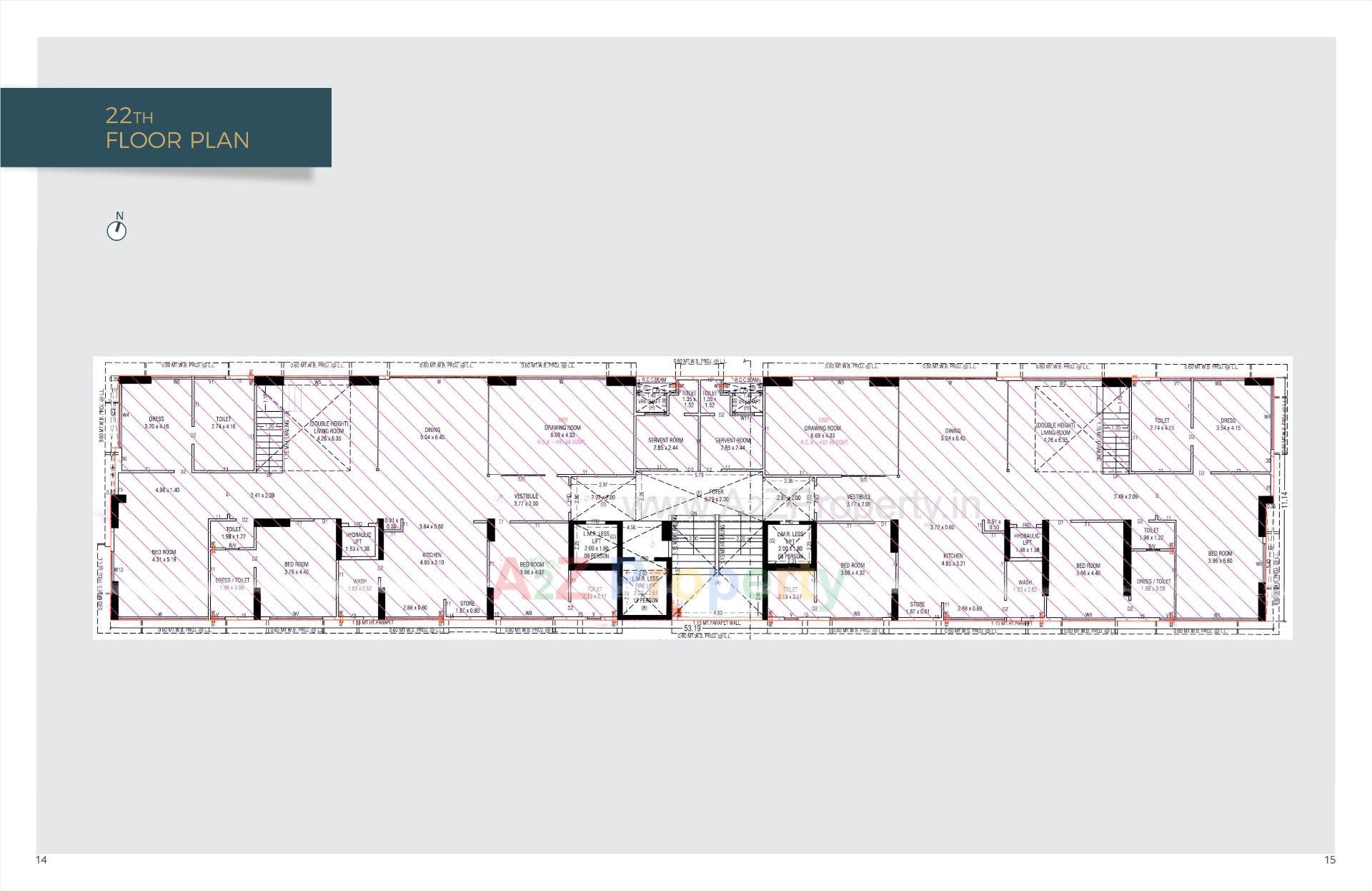 Layout of real estate project Skyros located at Bodakdev, Ahmedabad, Gujarat
