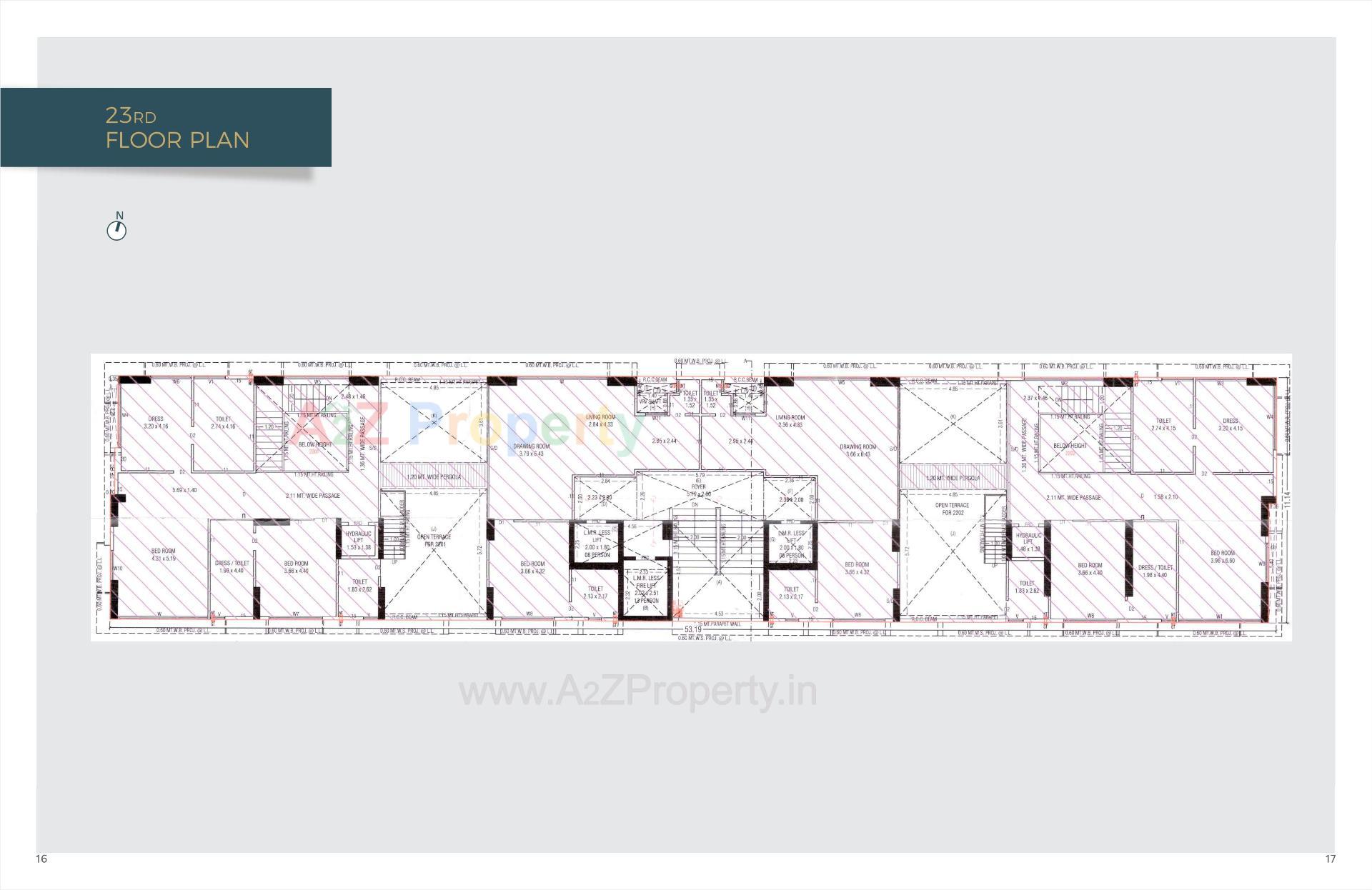 Layout of real estate project Skyros located at Bodakdev, Ahmedabad, Gujarat
