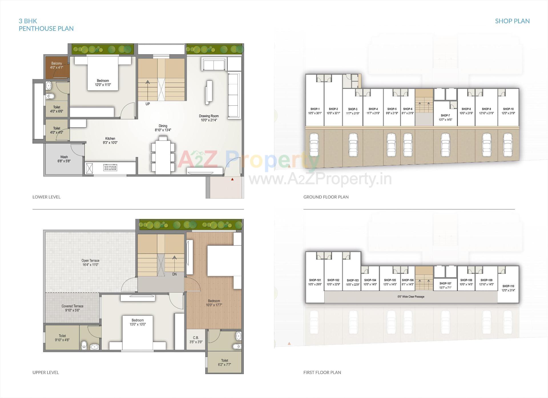 Layout of real estate project Skyview located at Vastral, Ahmedabad, Gujarat