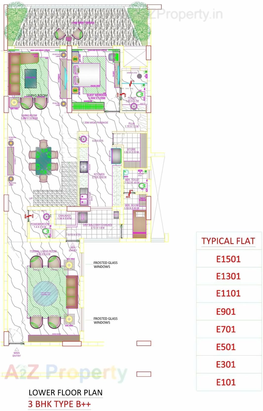 Layout of real estate project Skyville located at Ahmedabad, Ahmedabad, Gujarat